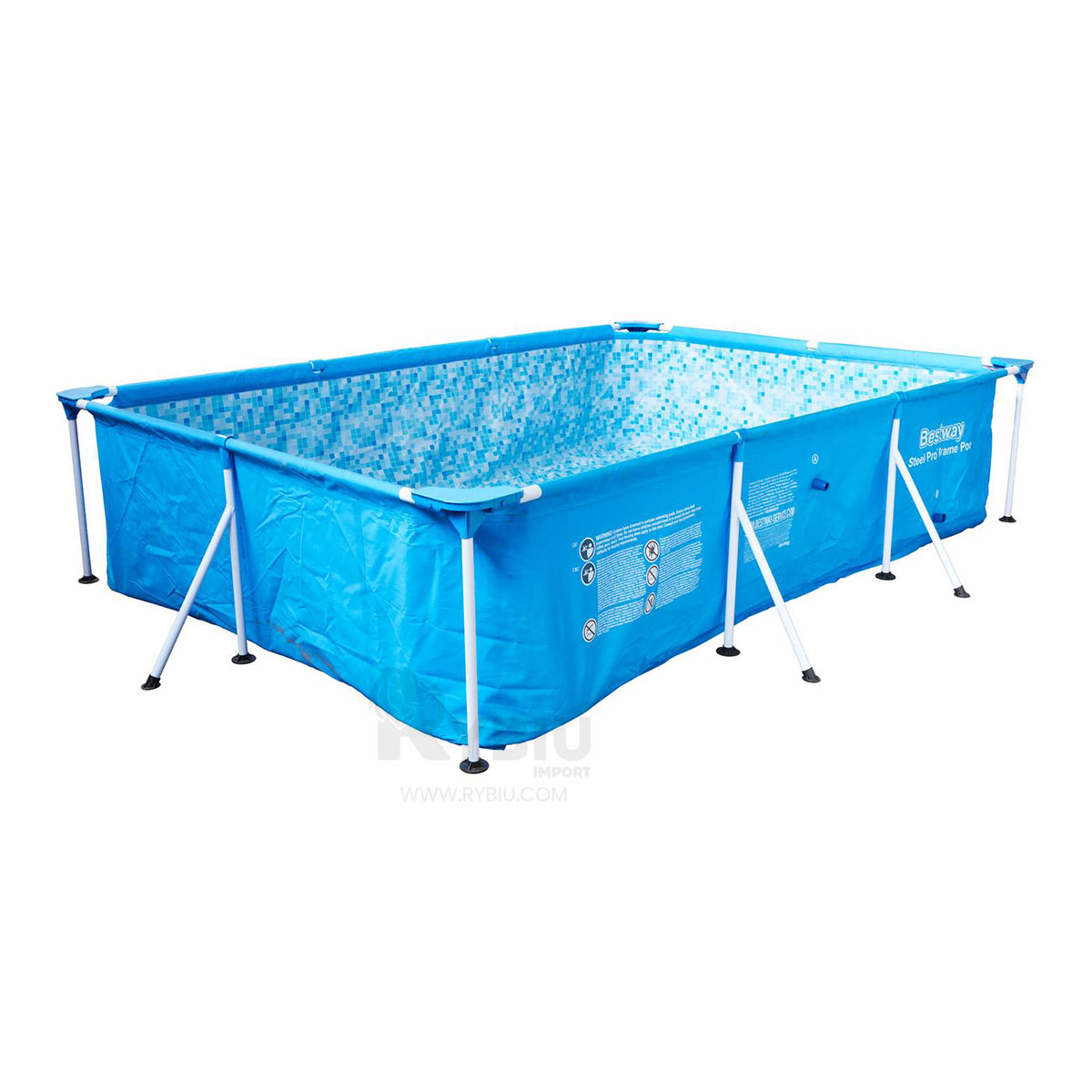 PISCINA GRANDE EN LARGA EN CELESTE Y+REGALO AGENDITA - 2