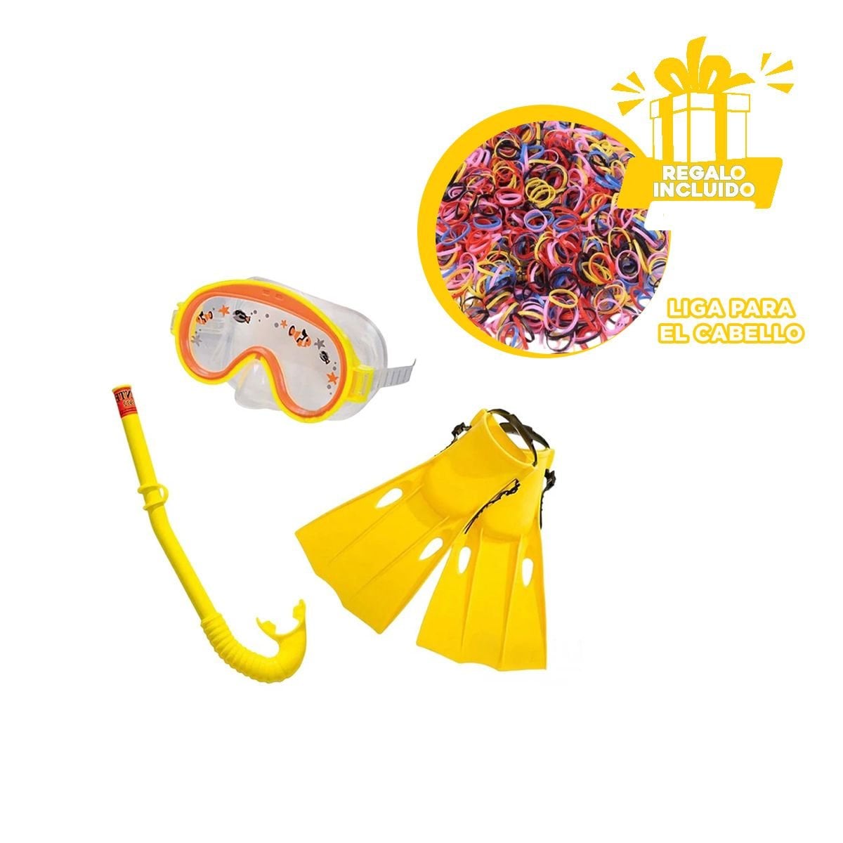 SET BUCEO RYBIU 55954 3 PIEZAS EXPLORACION SUBMARINA AMARILLO - 3