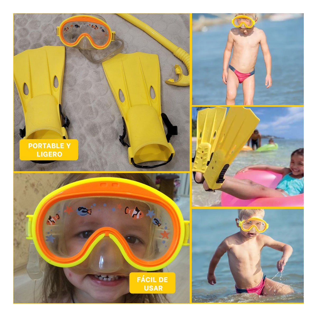 SET BUCEO RYBIU 55954 3 PIEZAS EXPLORACION SUBMARINA AMARILLO - 5