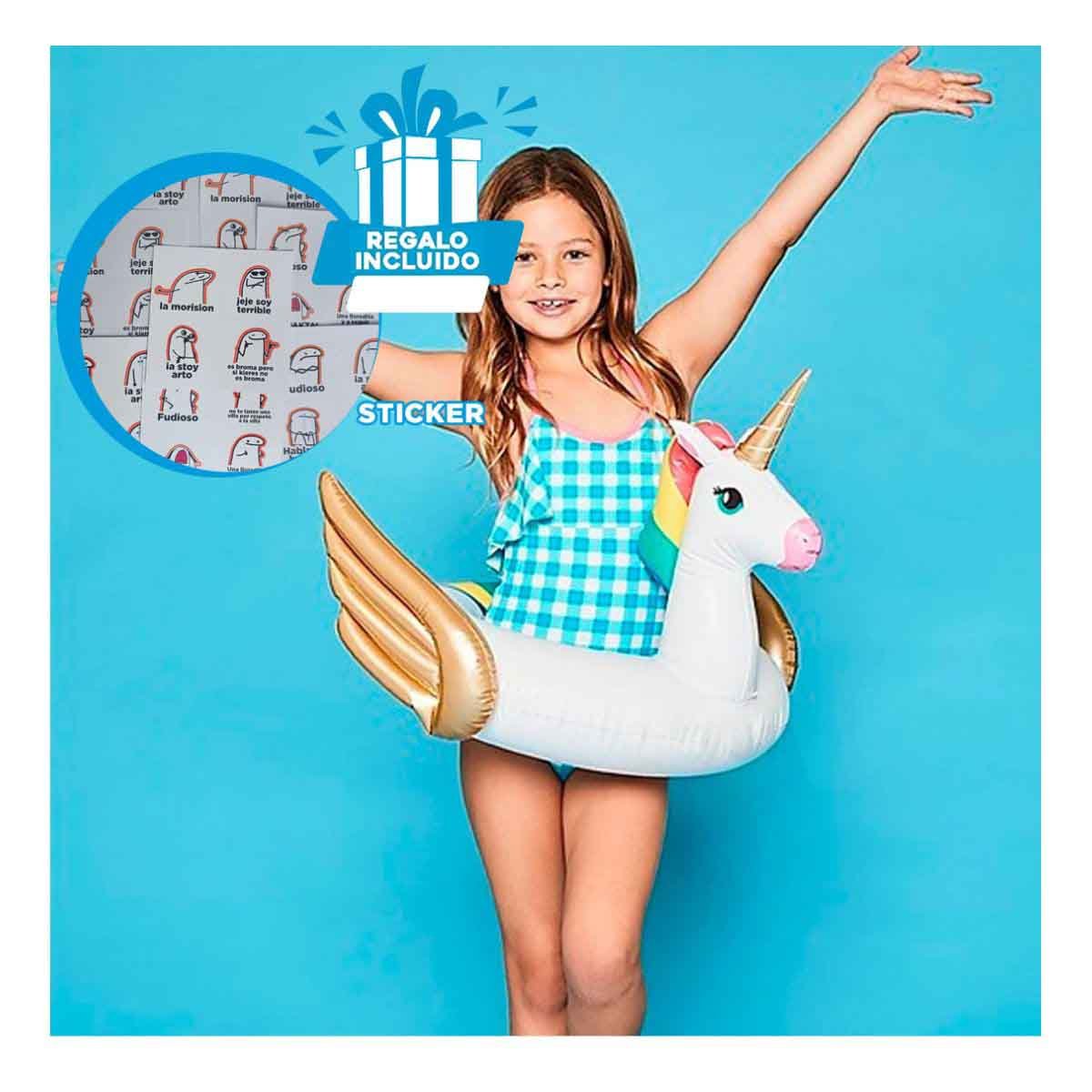 FIGURA BLANCO CON ALAS DORADAS DECORACION FESTIVA PARA HOGAR Y+REGALO STICKER - 1