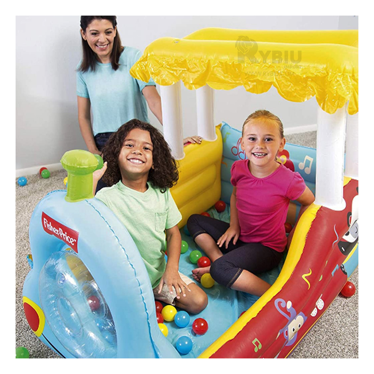 TREN INFLABLE VERSATIL Y SEGURO PARA NIÑOS Y+REGALO AGENDITA - 1
