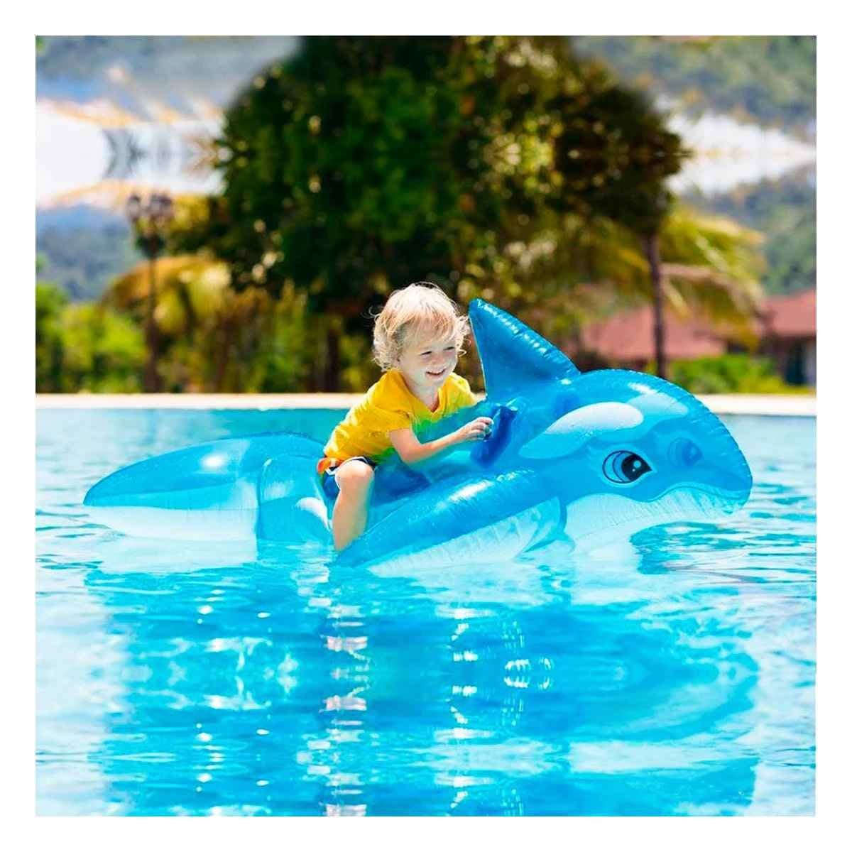 ARO INFANTIL BALLENA 58523NP COMODO Y SEGURO PARA DIVERSION ACUÁTICA Y+PAPEL REGALO - 3