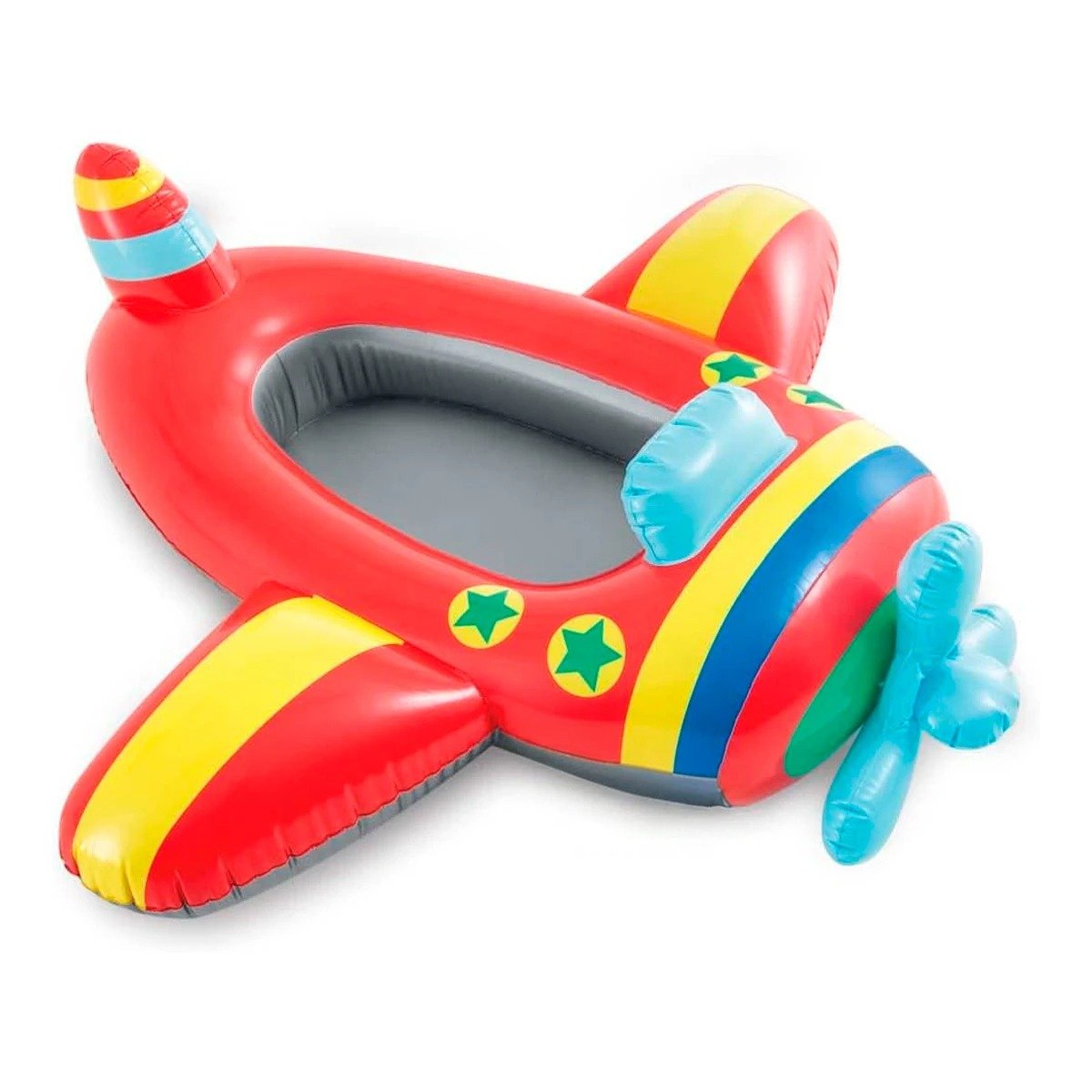 BOTE INFANTIL 3D AVION 59380NP SEGURO Y COMODO PARA JUEGOS ACUATICOS Y+PAPEL REGALO - 1