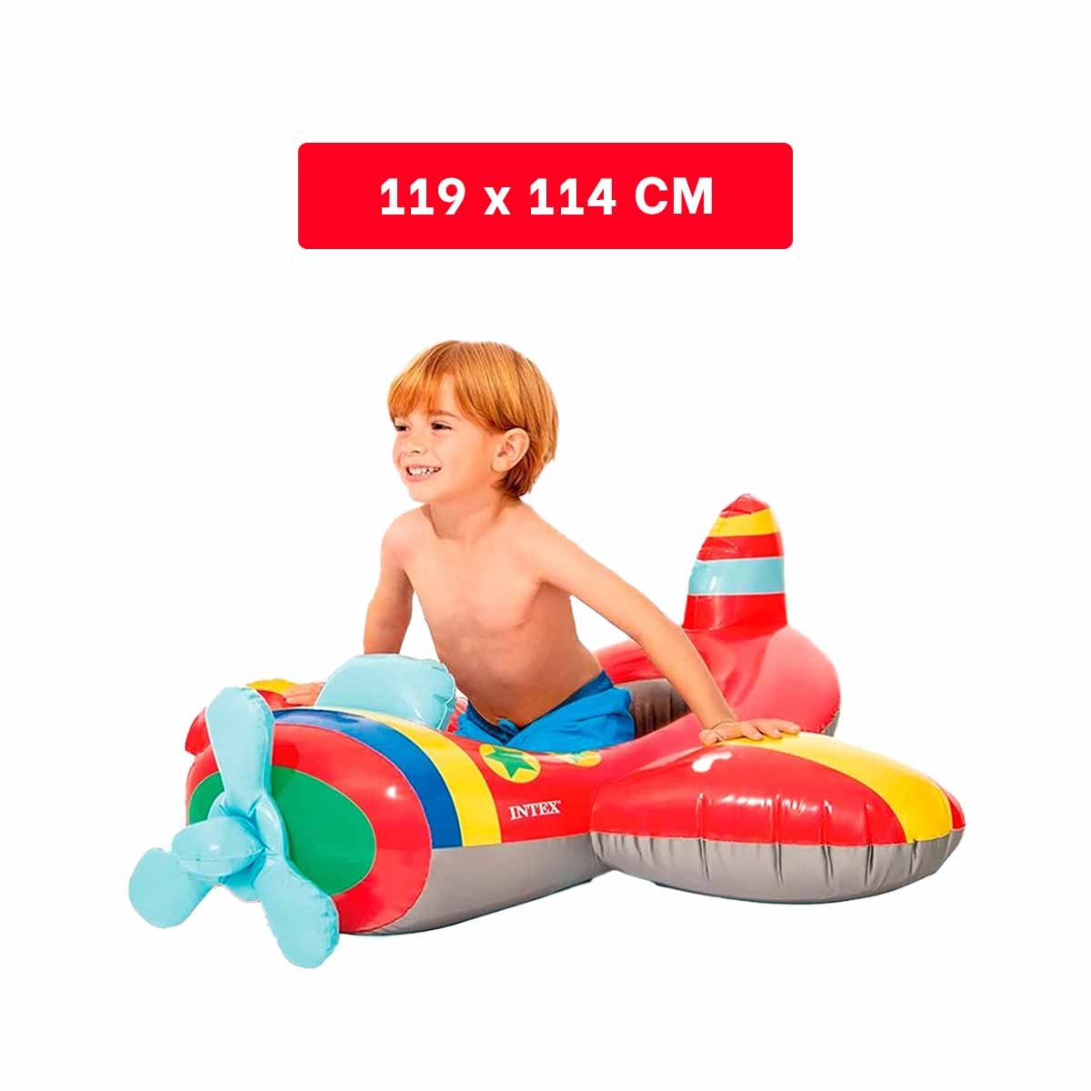 BOTE INFANTIL 3D AVION 59380NP SEGURO Y COMODO PARA JUEGOS ACUATICOS Y+PAPEL REGALO - 4