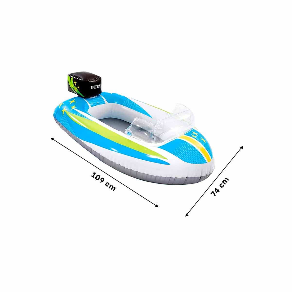 FLOTANTE INFANTIL 3D CARRO 59380NP DURABLE Y FACIL DE USAR EN PISCINA Y+REGALO STICKER - 4
