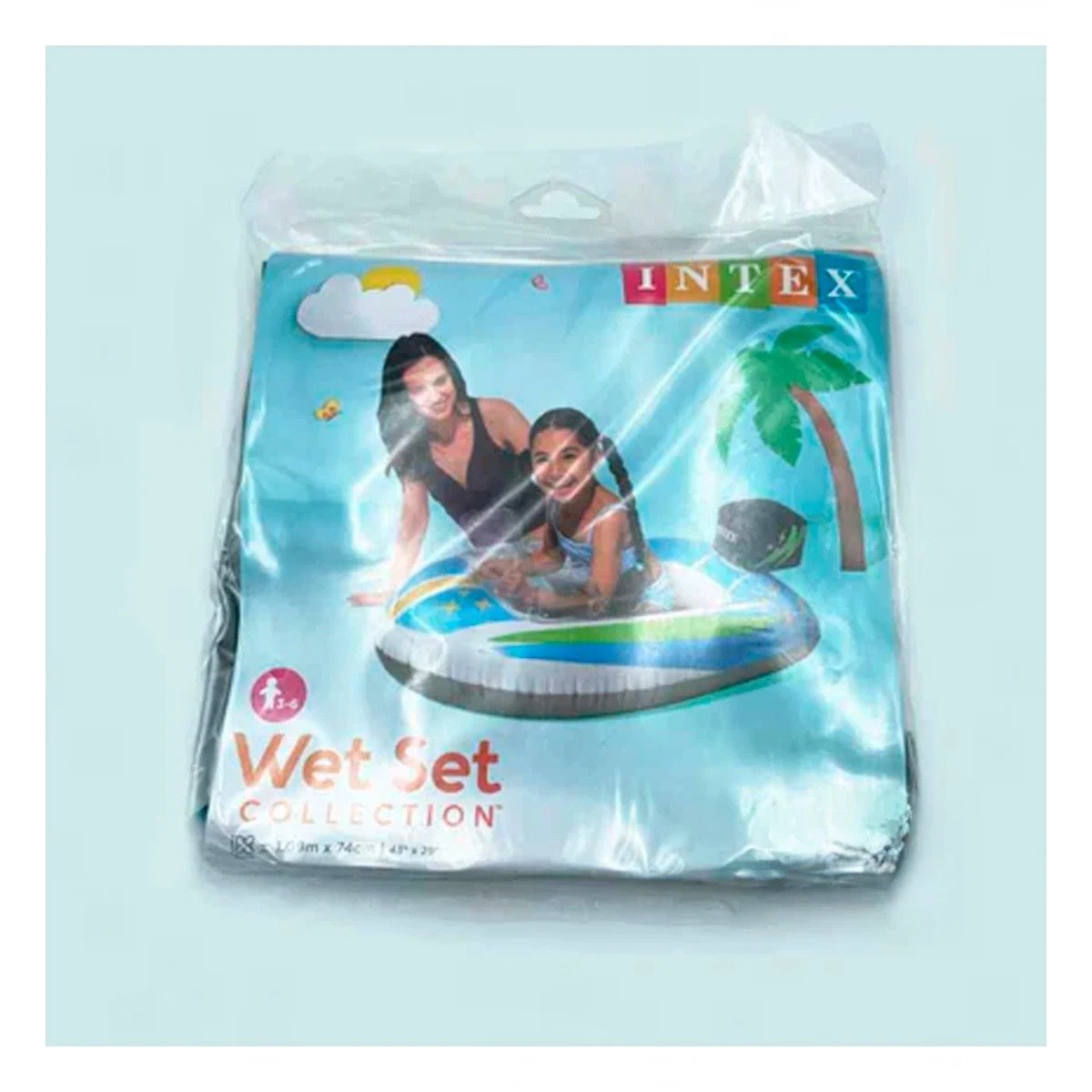 FLOTADOR INFANTIL 3D CARRO 59380NP FACIL DE INFLAR Y RESISTENTE PARA PISCINA - 1
