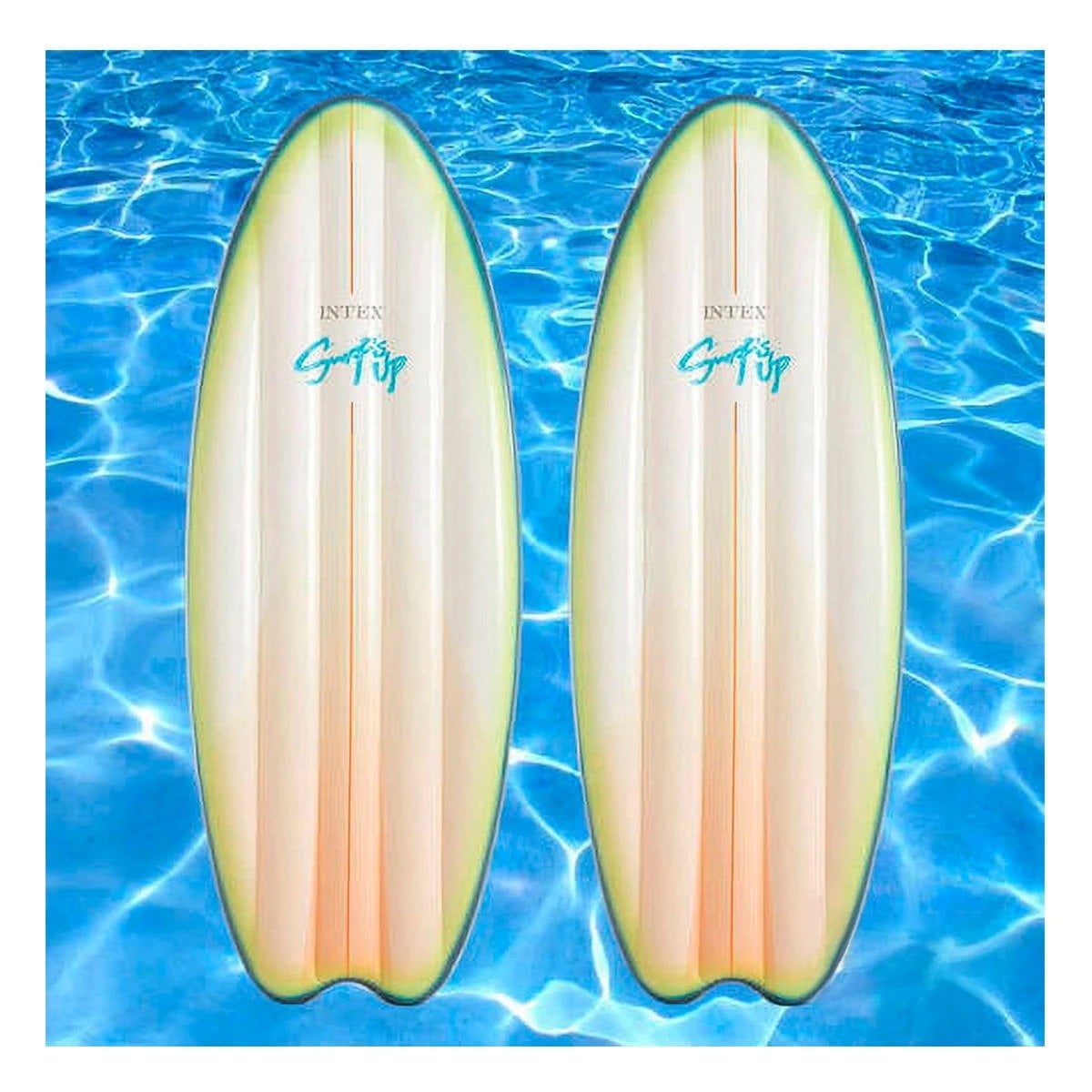 FLOTADOR PARA NADAR INFLABLE INTEX BLANCO VERDE PARA USO FAMILIAR - 1