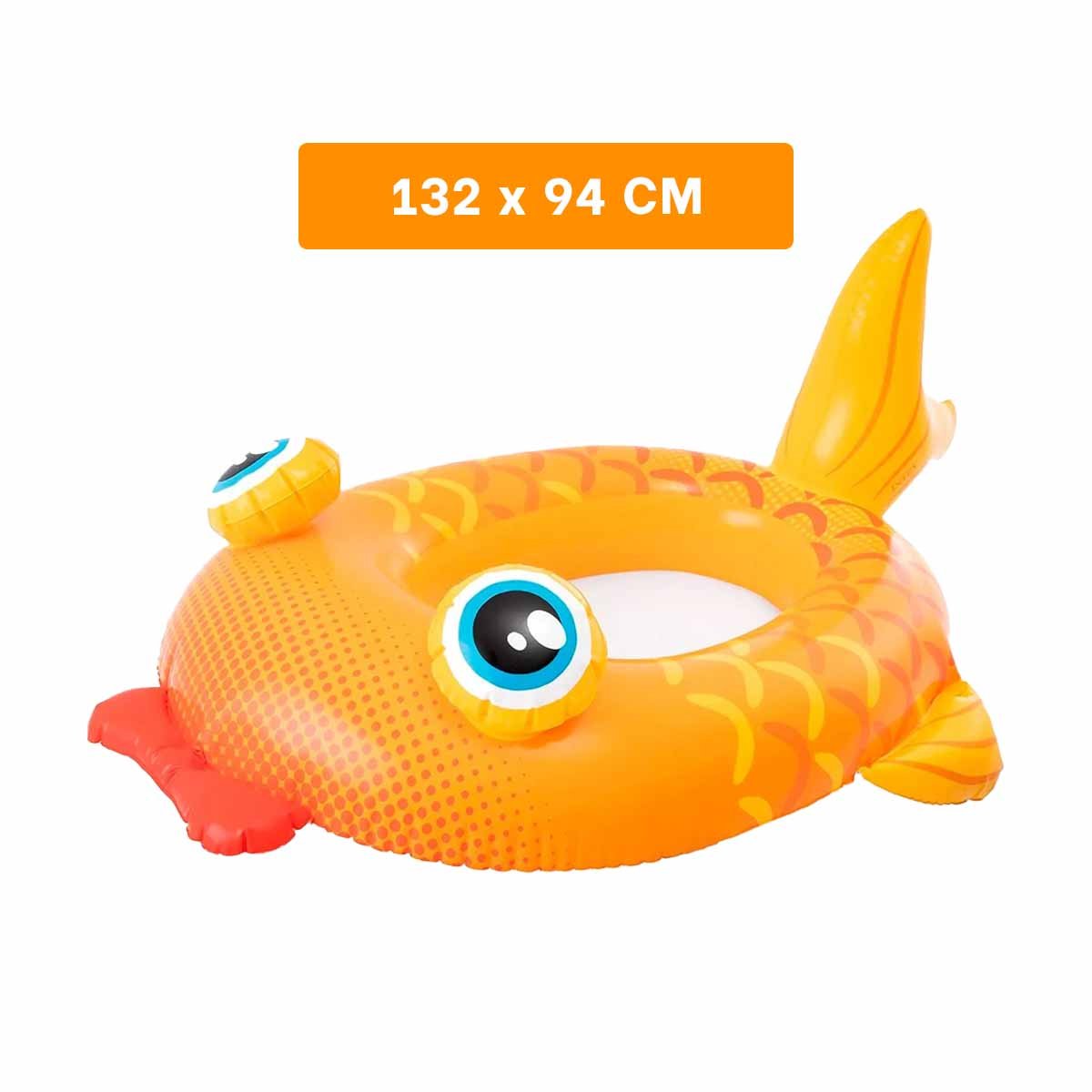 FLOTANTE INFANTIL 3D PEZ 59380NP DURABLE Y FACIL DE USAR EN PISCINA Y+REGALO STICKER - 4
