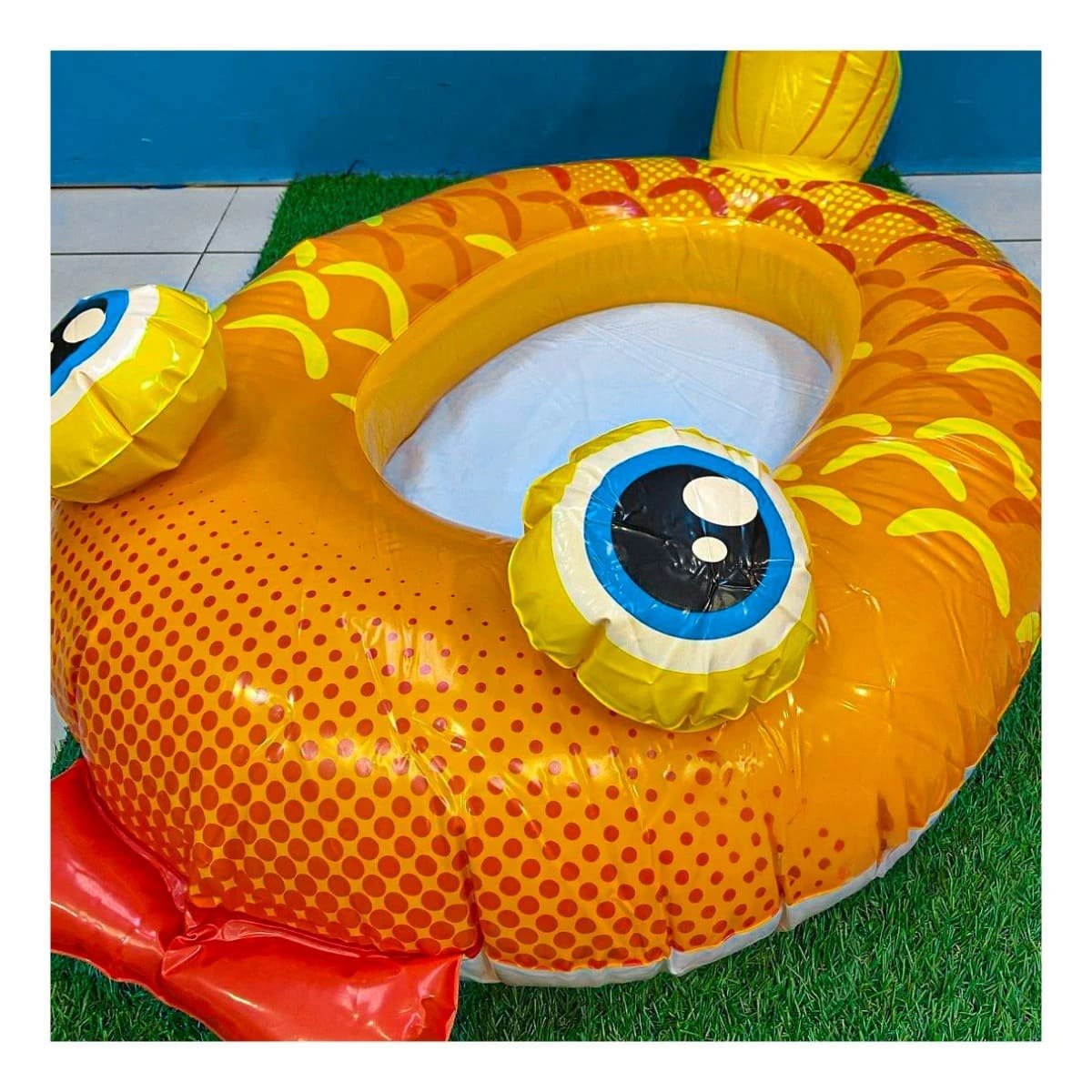FLOTANTE INFANTIL 3D PEZ 59380NP DURABLE Y FACIL DE USAR EN PISCINA Y+REGALO STICKER - 5