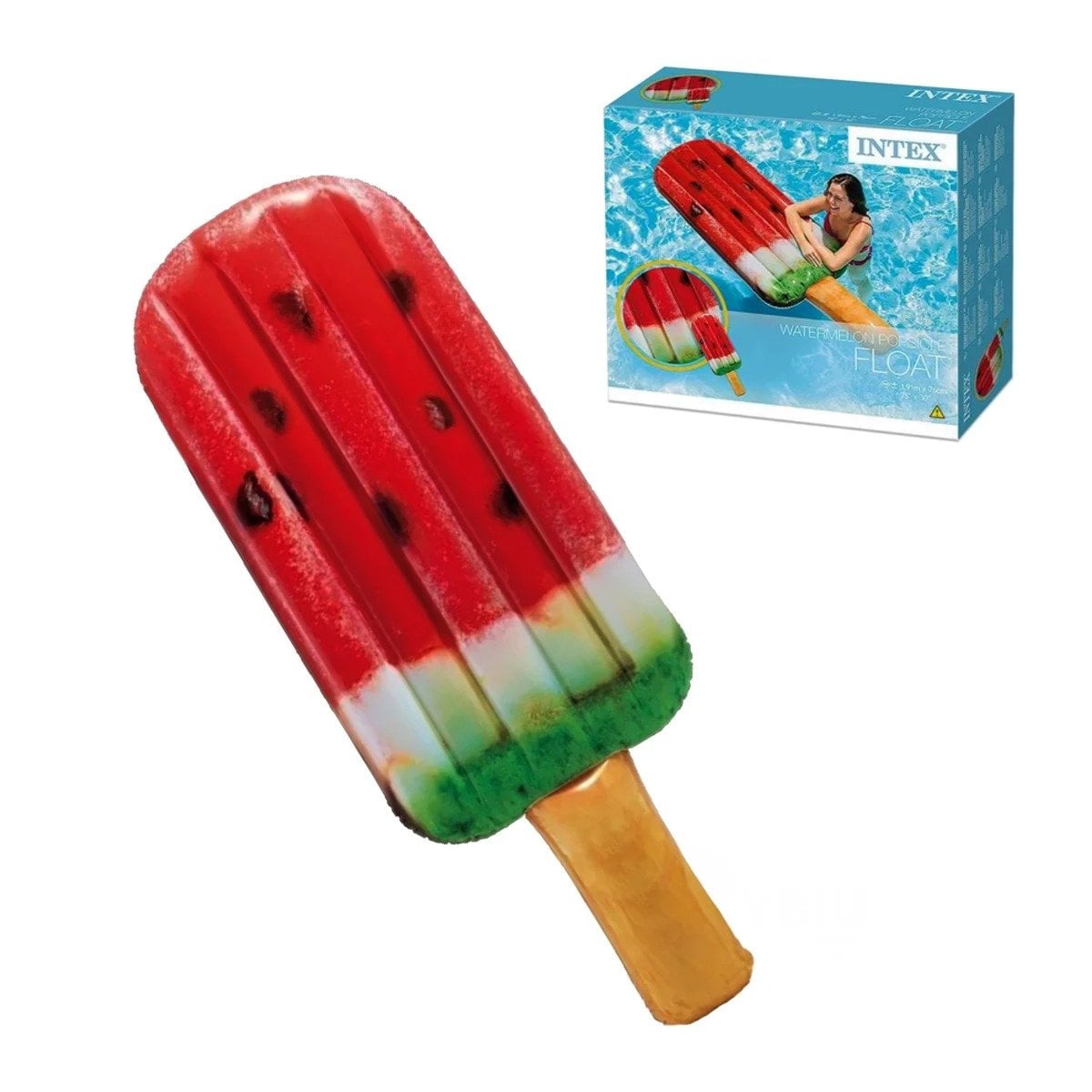 FLOTADOR SANDIA INFANTIL PARA PISCINA Y ENTRETENIMIENTO 191 X 76 CM Y+REGALO STICKER - 3