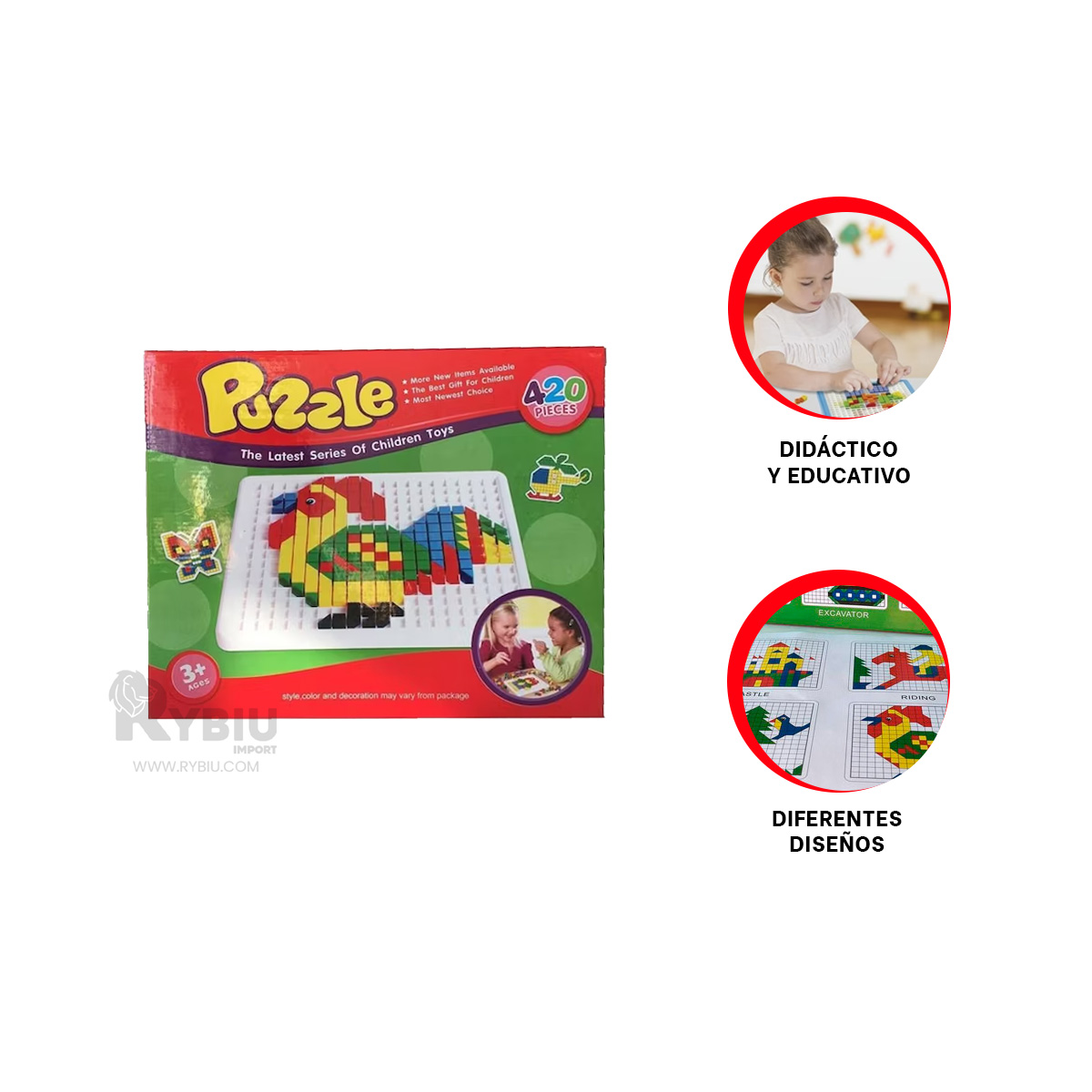 PUZZLE CON DIMENSIONES PARA FORMASEN ROJO Y+REGALO AGENDITA - 2