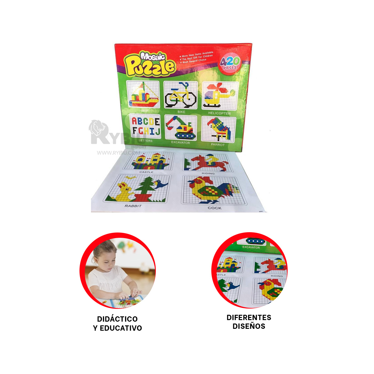 PUZZLE CON DIMENSIONES PARA FORMASEN ROJO Y+REGALO AGENDITA - 4
