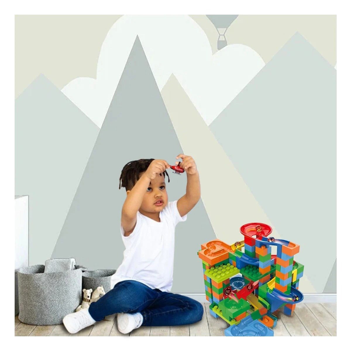PISTA RYBIU PARA DISTRAERSE DE COLOR VERDE + PAPEL DE REGALO - 2