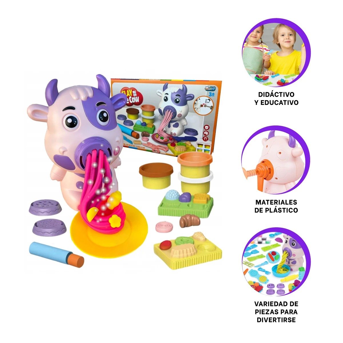 SET RYBIU MORADO SM8078 MATERIAL SEGURO + PAPEL DE REGALO - 5