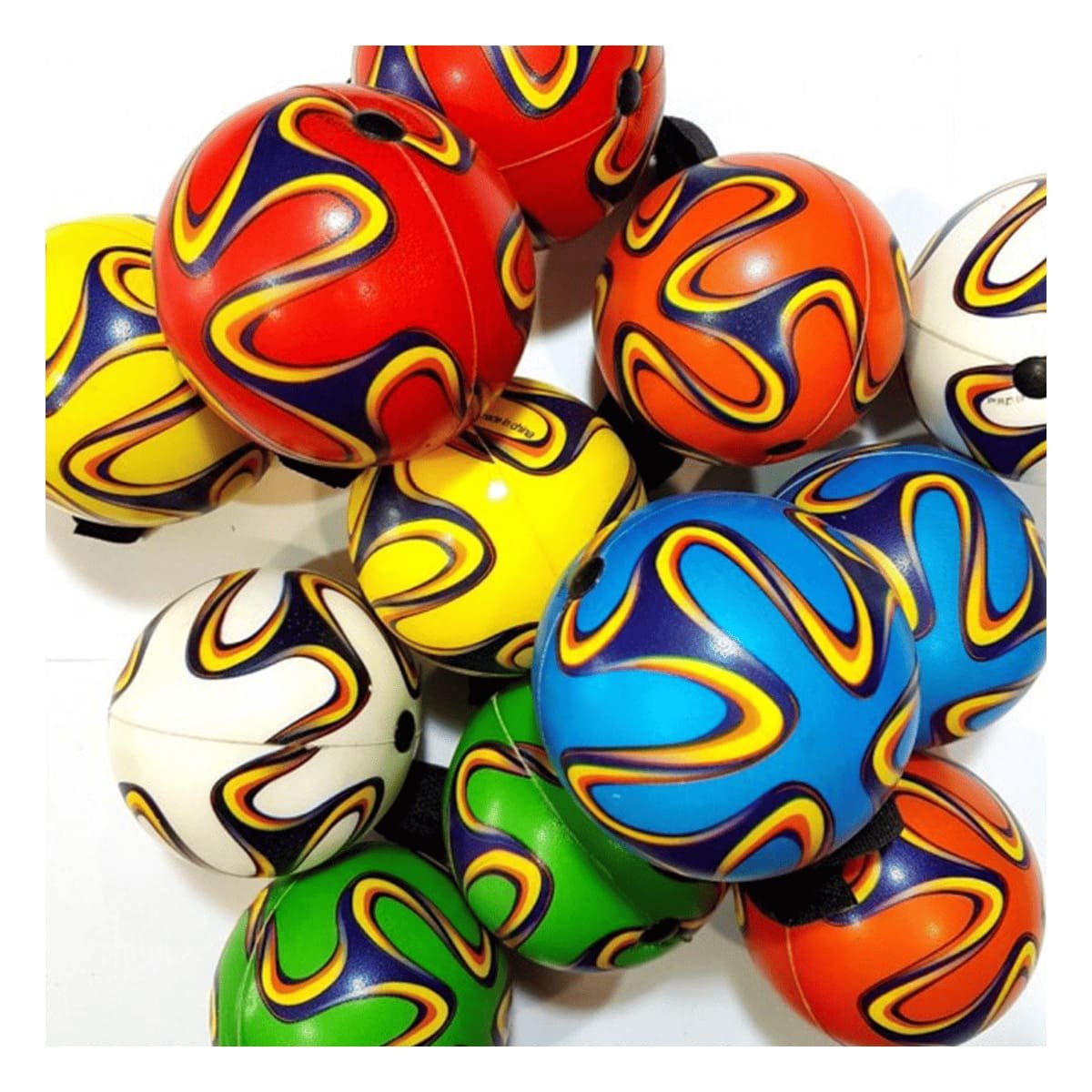 MODELO DE PELOTAS ANTIESTRES SET12 RAYAS CURVAS COLORES PARA RELAJACION Y+REGALO STICKER - 2