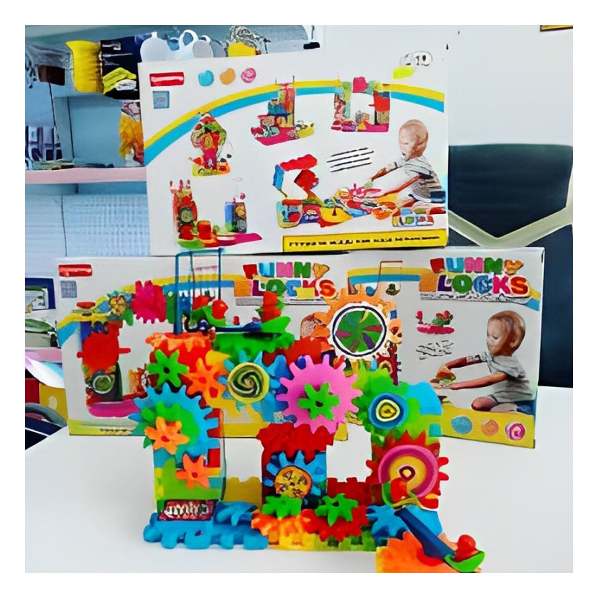 JUGUETE RYBIU PARA BEBES MODELO MULTICOLOR + PAPEL DE REGALO - 5
