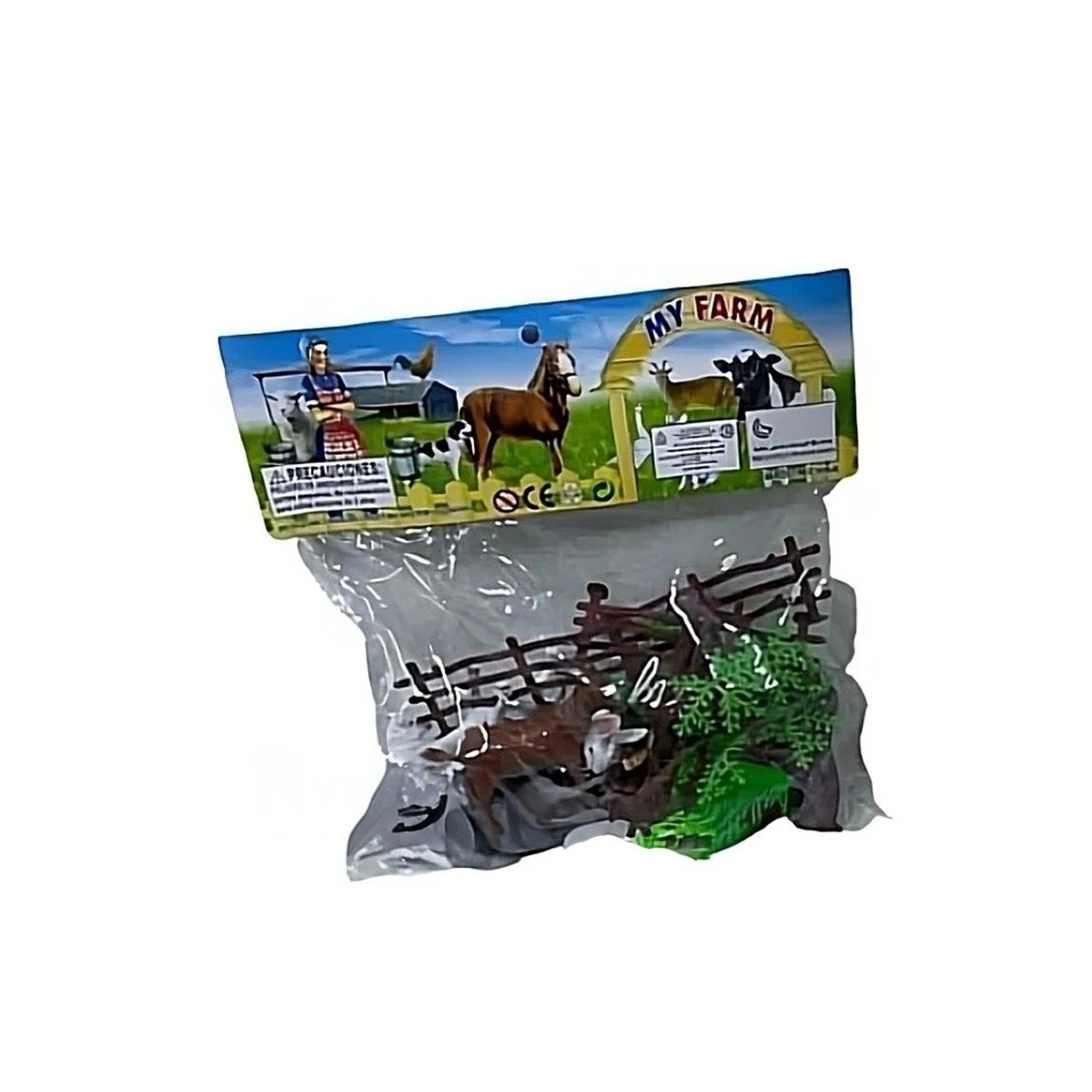 JUEGO DE MESA DE ANIMALES DE GRANJA CON PLANTAS PARA HOGAR YREGALO STICKER - 3