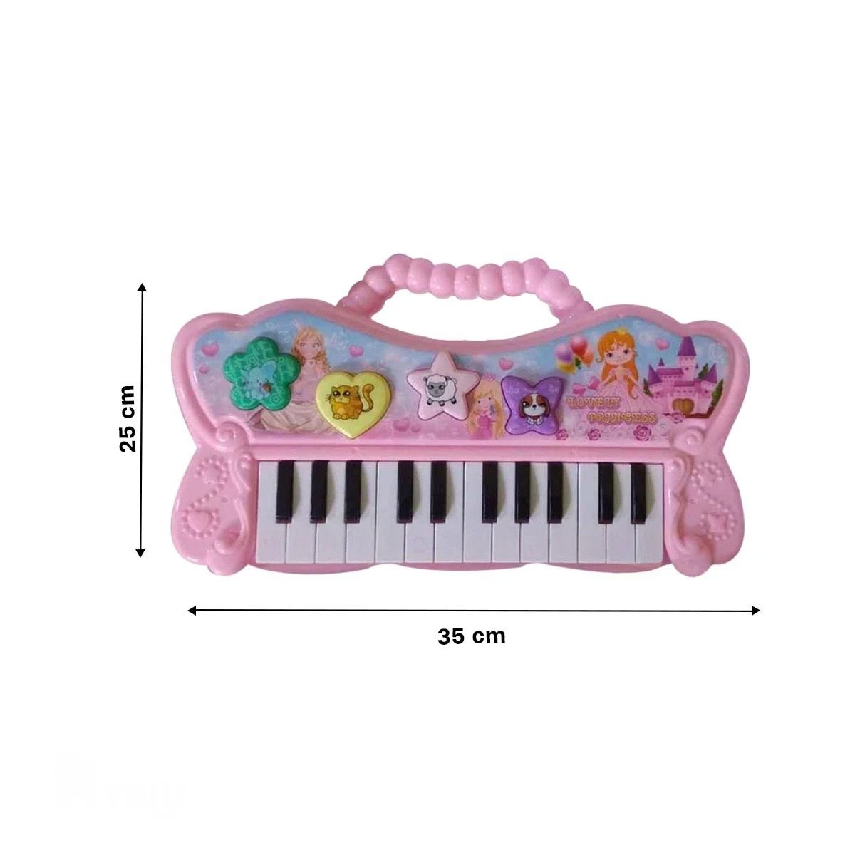 PIANO RYBIU FUNCIONAL CON SONIDO DE COLOR ROSADO + PAPEL DE REGALO - 4