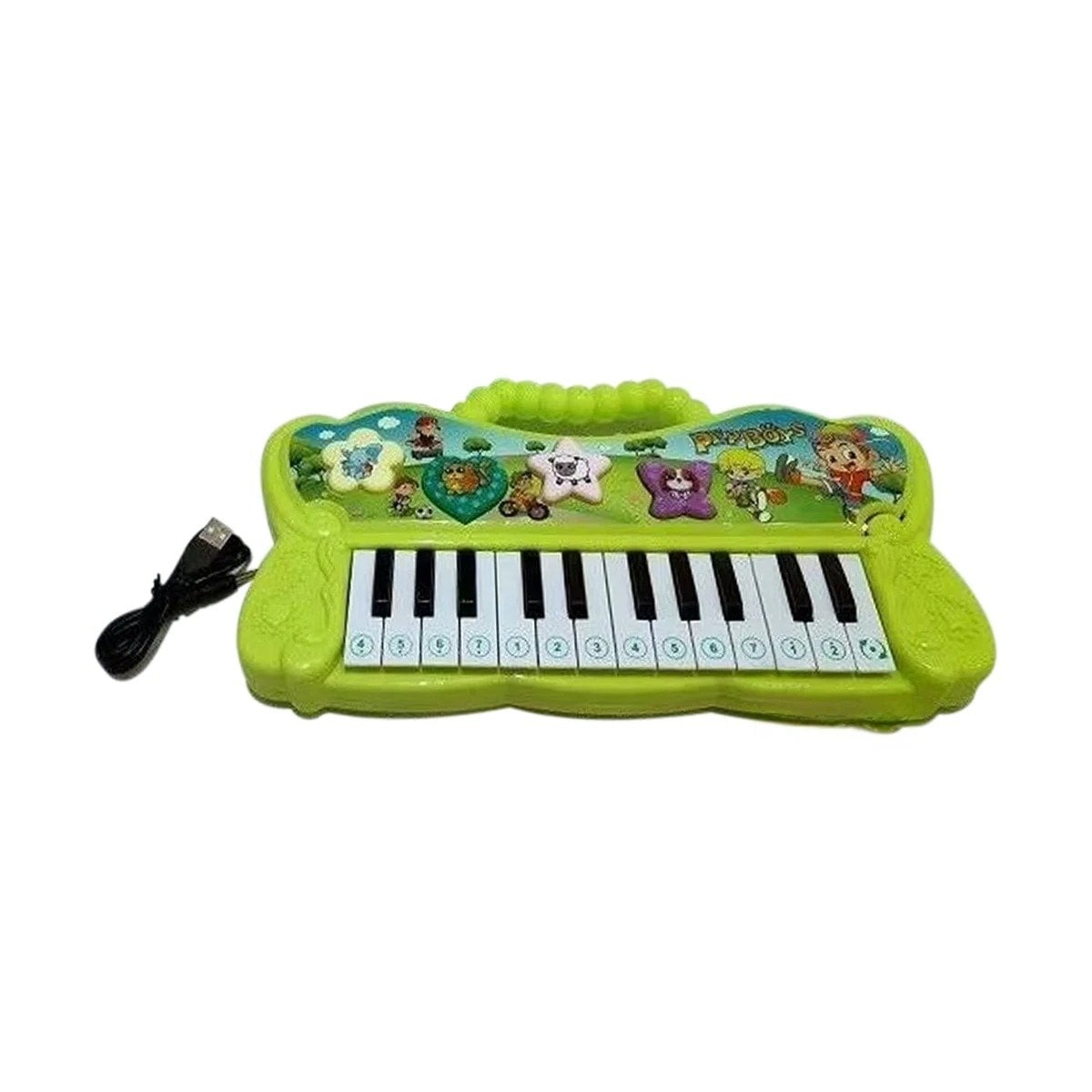 PIANO RYBIU FUNCIONAL CON SONIDO DE COLOR VERDE + PAPEL DE REGALO - 1