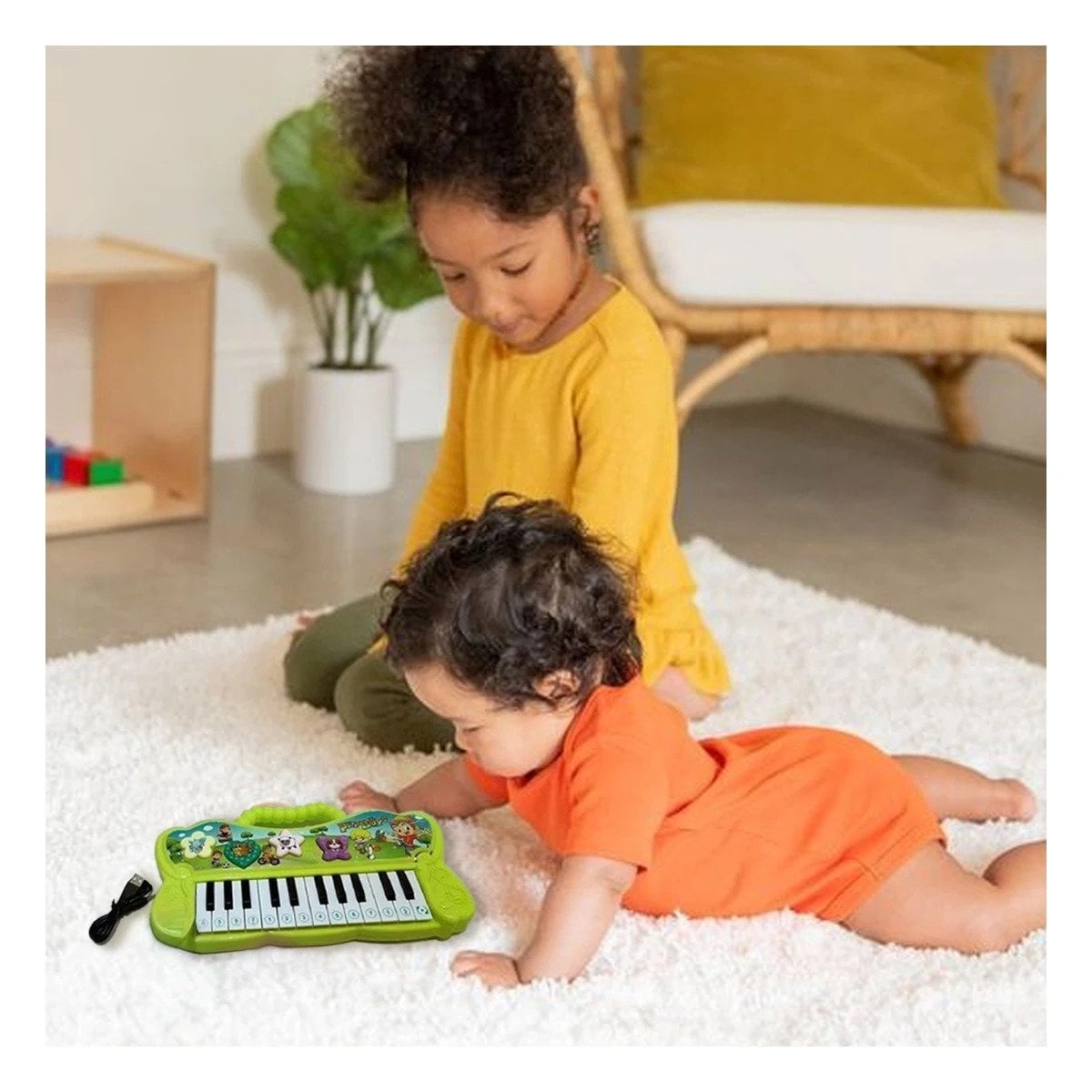 PIANO RYBIU FUNCIONAL CON SONIDO DE COLOR VERDE + PAPEL DE REGALO - 3