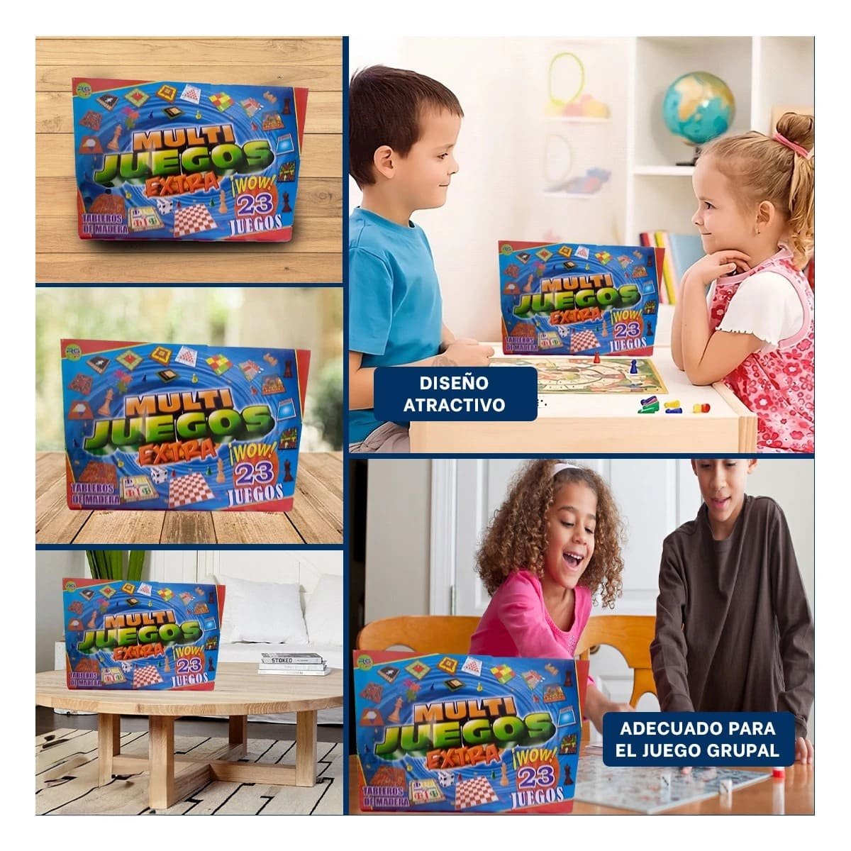 JUEGO MESA RYBIU FUNCIONAL FAMILIAR CON 23 MULTICOLOR - 5