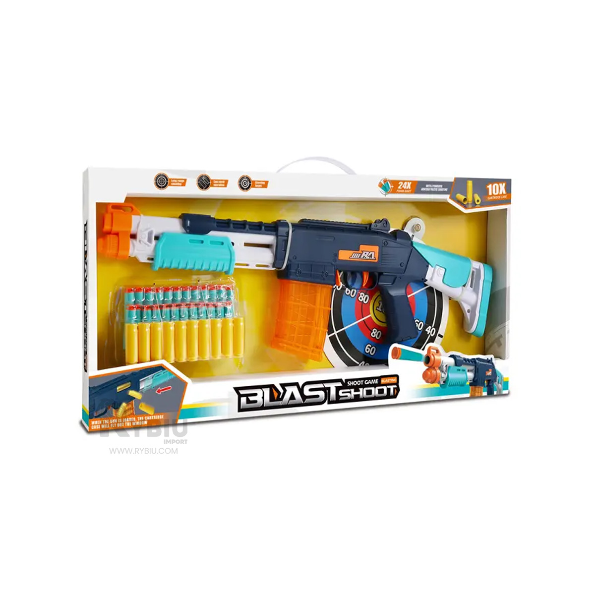 LANZADOR DE DARDOS DE ESPONJA MULTICOLOR Y+REGALO AGENDITA - 4