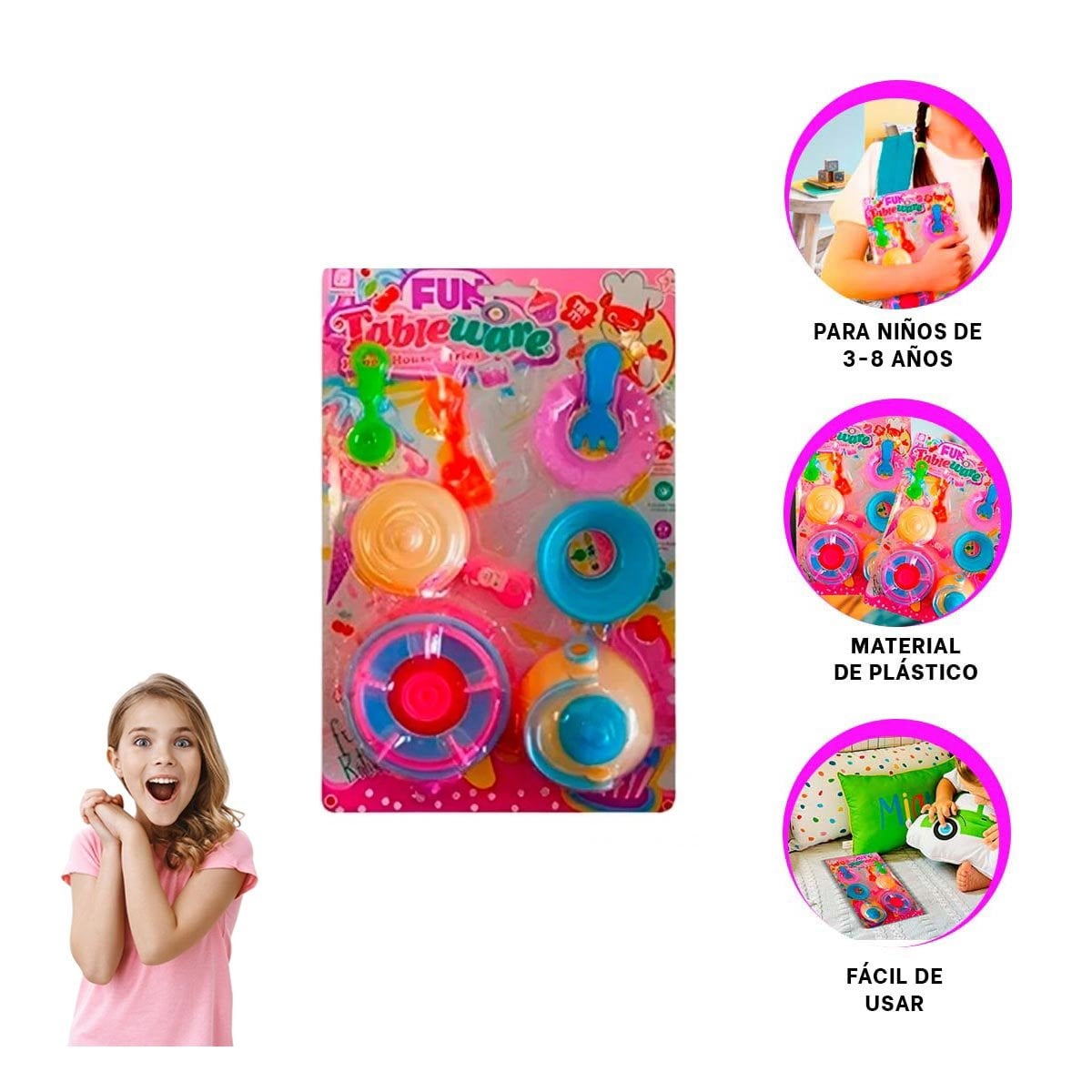 APRENDIZAJE Y CREATIVIDAD CON SET DE COCINA Y UTENSILIOS - 3