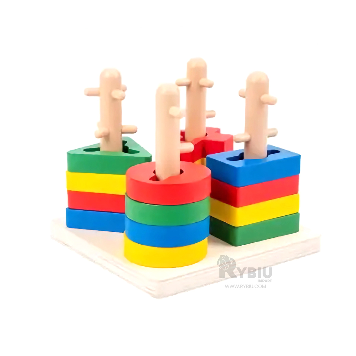 JUGUETE FUNCIONAL Y MODERNO EN MADERA Y+REGALO STICKERS - 1