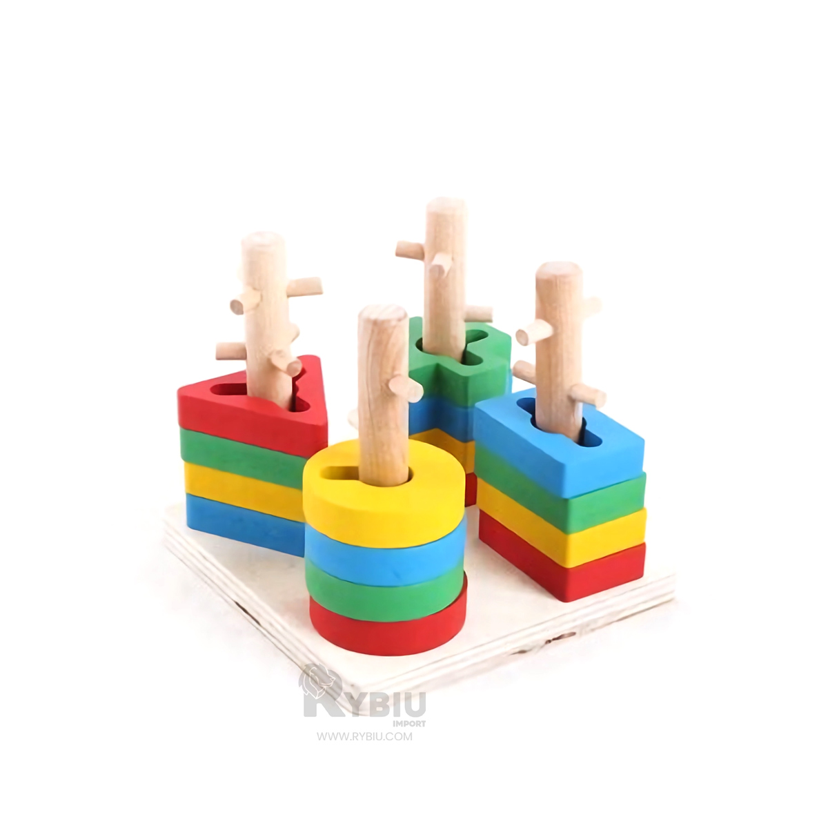 JUGUETE FUNCIONAL Y MODERNO EN MADERA Y+REGALO STICKERS - 4