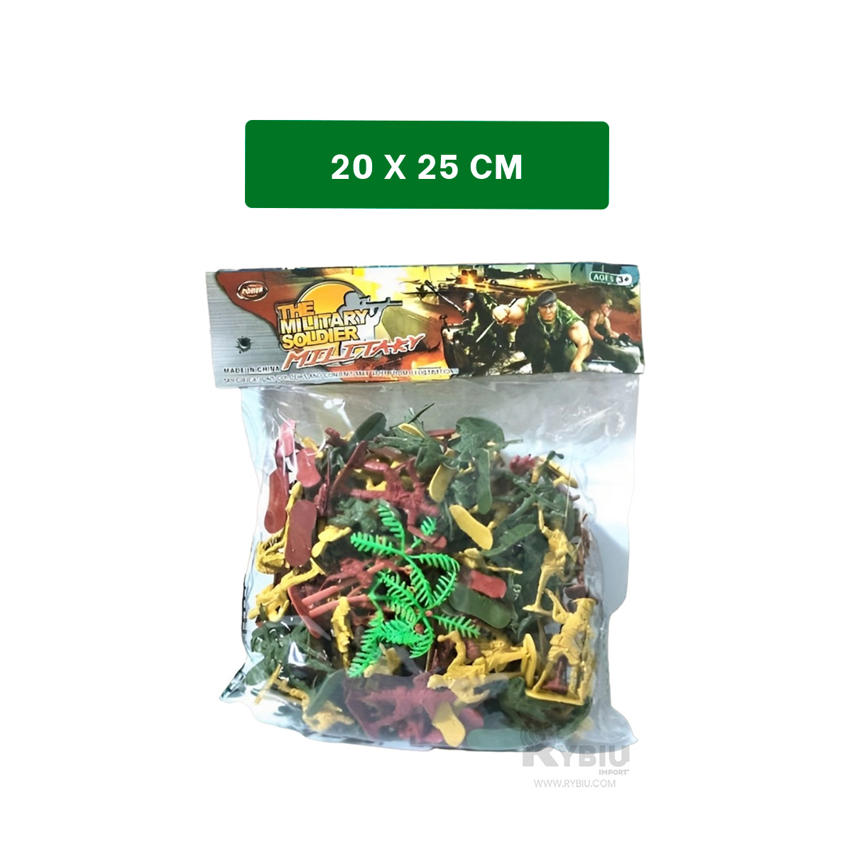 SET RYBIU DE SOLDADO VARIADOS VERDE + PAPEL DE REGALO - 5
