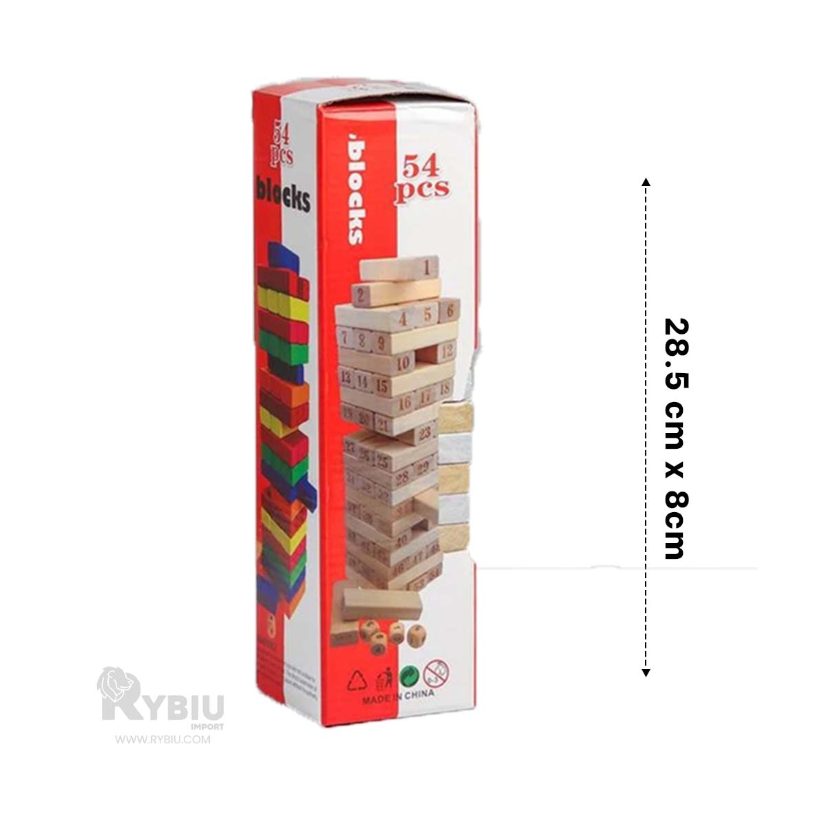 JENGA DE MEZA DURADERO Y PRACTICO MADERA Y+REGALO AGENDITA - 5