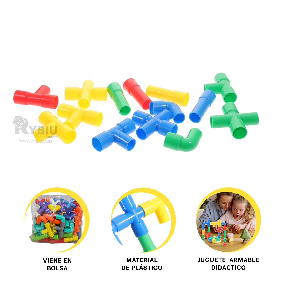 PIEZAS PARA ENSAMBLAR TONO MULTICOLOR Y+REGALO AGENDITA - 3
