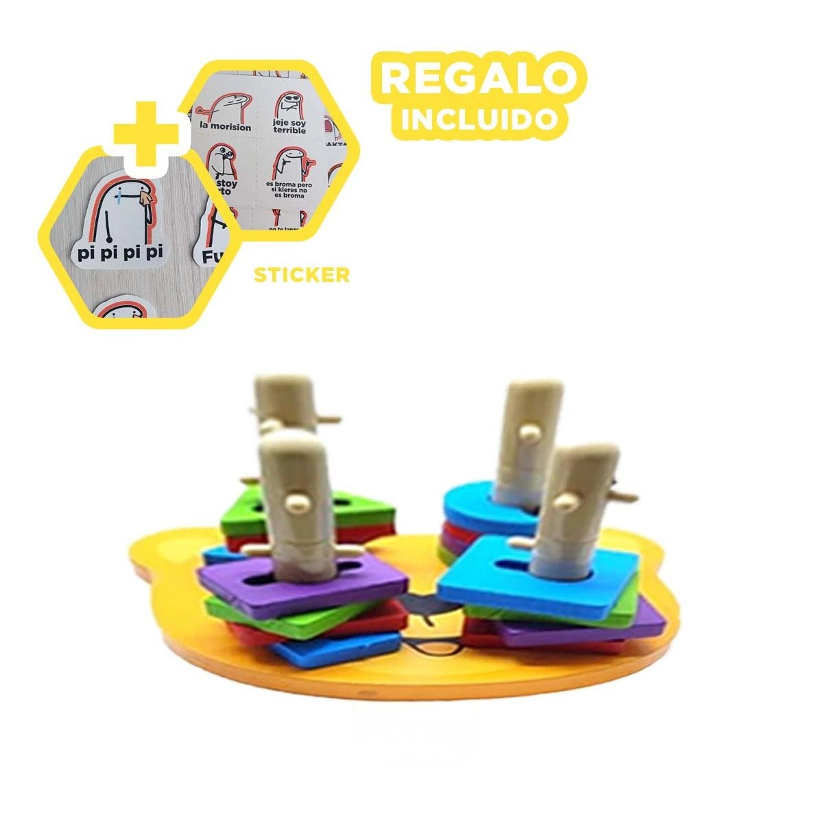 KIT EDUCATIVO DE OSO ENCAJE ACTIVIDAD CREATIVA YREGALO STICKER - 1