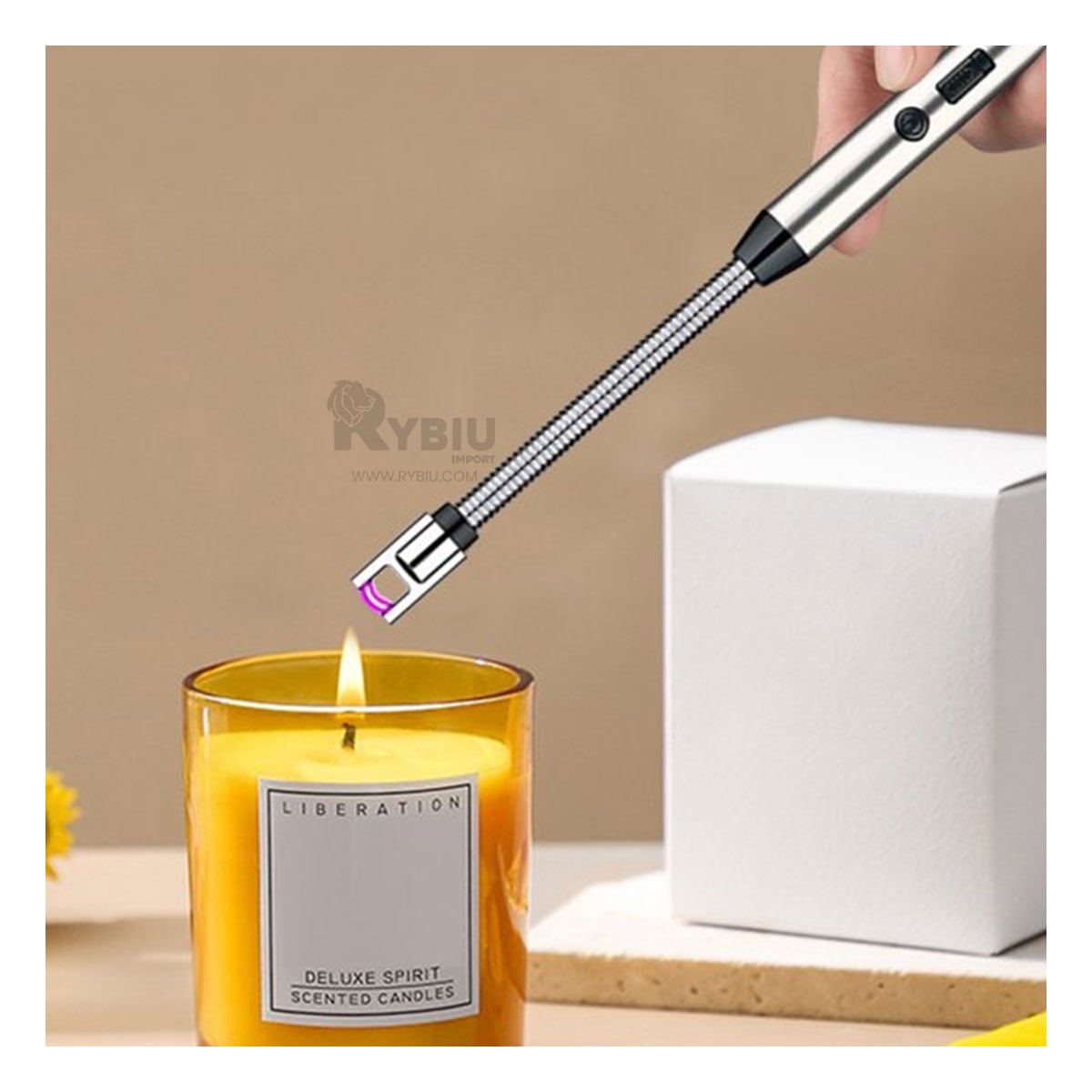 ENCENDEDOR RYBIU PORTATIL IDEAL VIAJES CO30503 PLATEADO - 4