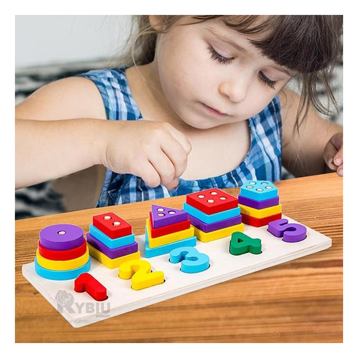 ENCAJE MULTIFUNCIONAL RYBIU CON FIGURAS Y NUMEROS - 1