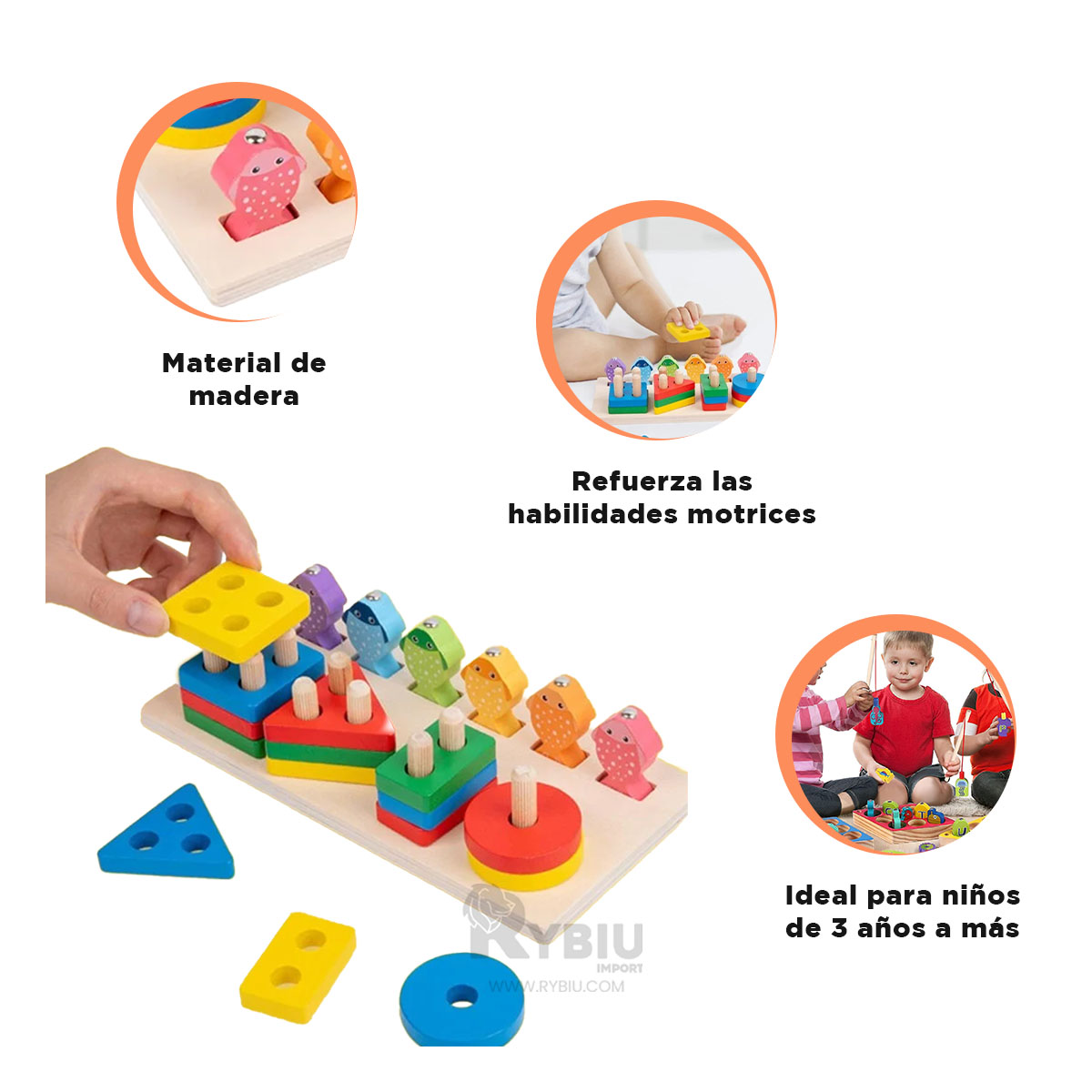 COLUMNAS PARA ENCAJAR FORMAS DE PECES Y+REGALO AGENDITA - 3