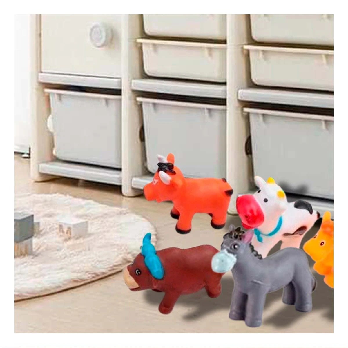 ELEMENTOS SONOROS DE ANIMALES CHILLON DE GRANJA YPAPEL REGALO - 2