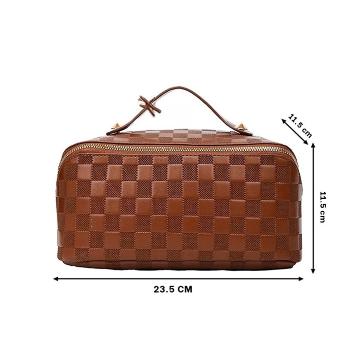 COSMETIQUERO RYBIU BE32447 MARRÓN PEQUEÑO DE MAQUILLAJE Y PAPEL DE REGALO - 4