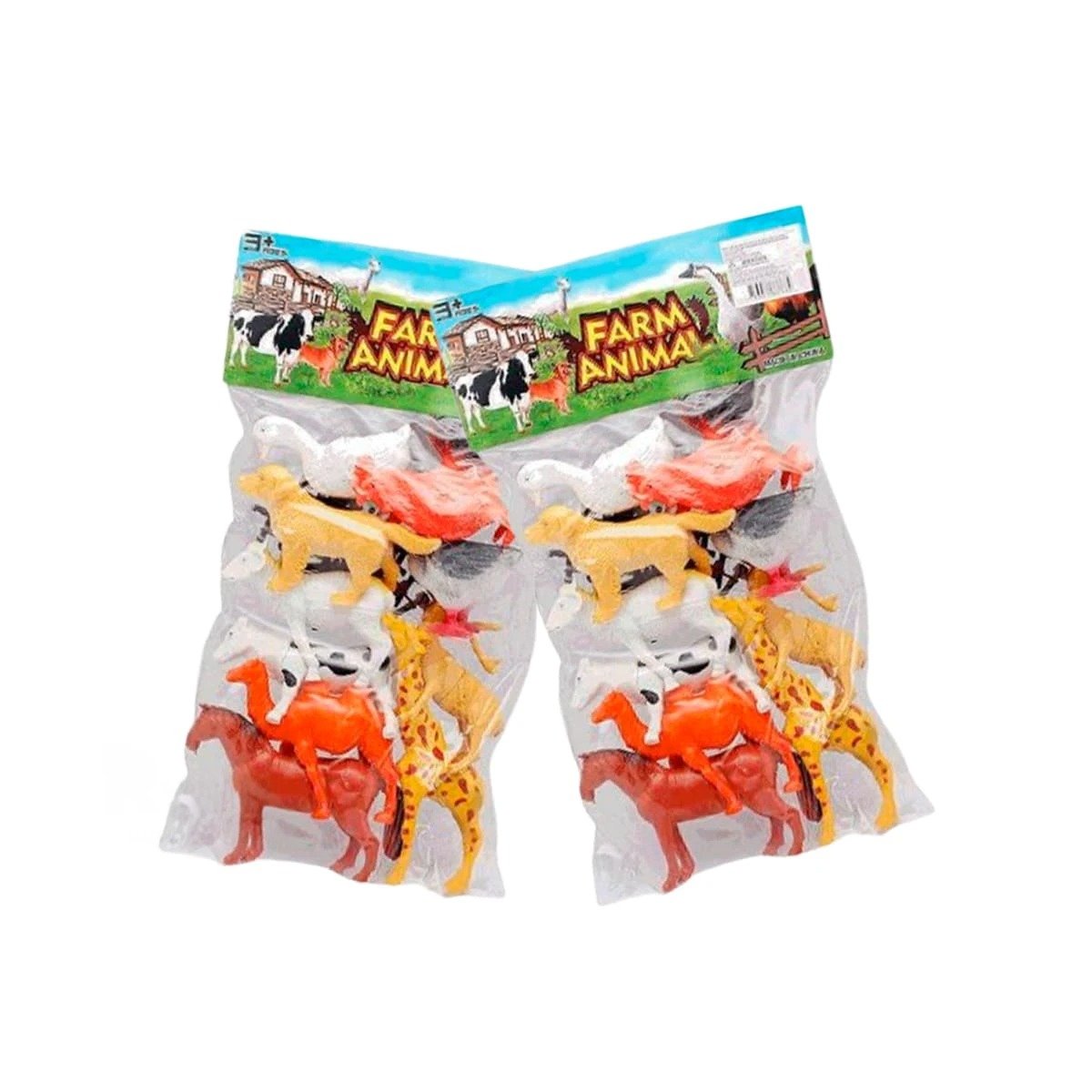 SET DE ANIMALES GRANJA 10 PARA NIÑOS COLORIDO Y ALEGRE YREGALO STICKER - 3