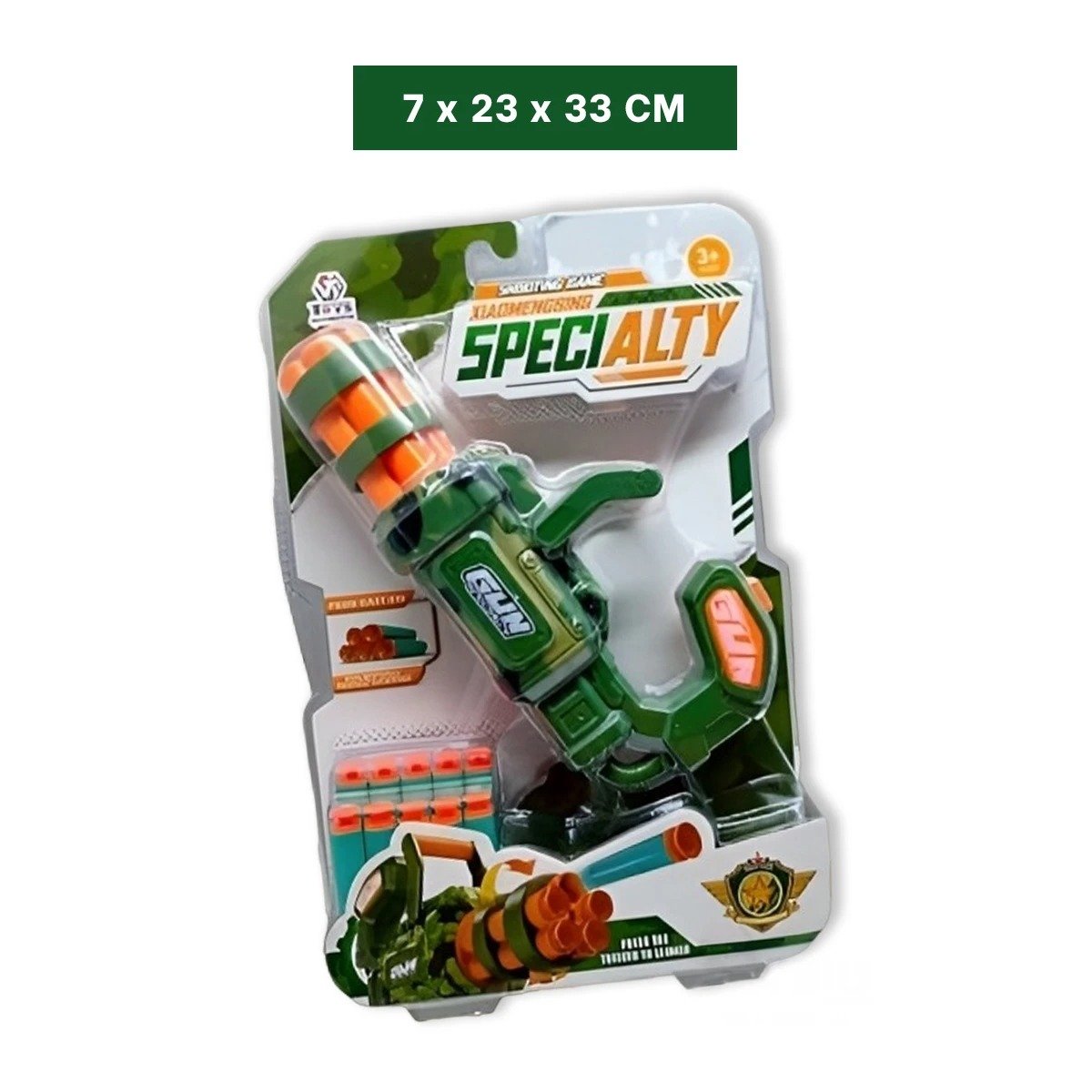 KIT DE JUEGO LANZA DARDOS VERDE PARA NIÑOS COLORIDO Y DIVERTIDO Y+REGALO STICKER - 4