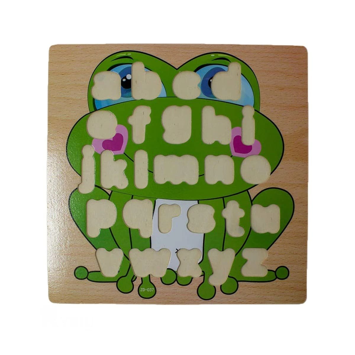 KIT DIDACTICO EDUCATIVO ABECEDARIO LETRAS ENCASABLES RANA LETRAS MINUSCULAS Y+REGALO STICKER - 3