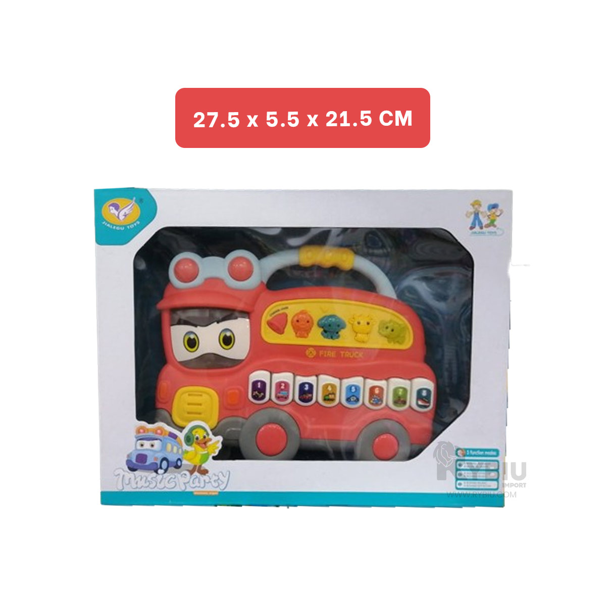 PIANO PARA NIÑOS FORMA DE CAMION EN ROJO Y+REGALO AGENDITA - 5