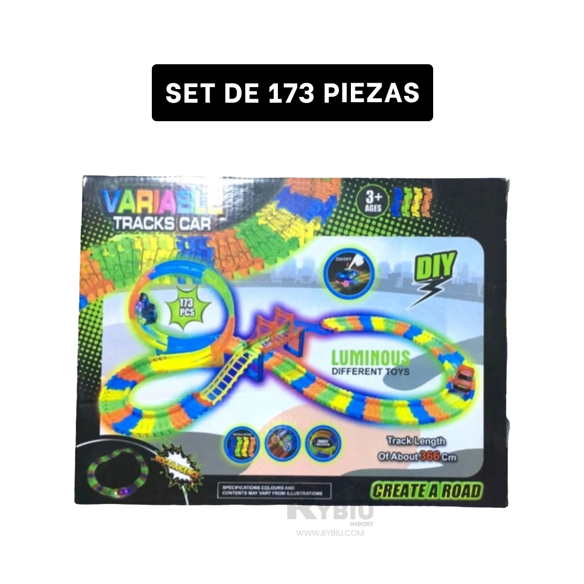 PISTA DE FACIL ARMADO EN MULTICOLOR Y+REGALO AGENDITA - 5