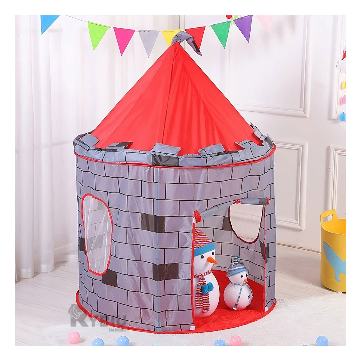 CARPA LAVABLE Y BONITO PARA NIÑO EN ROJO Y+REGALO AGENDITA - 1