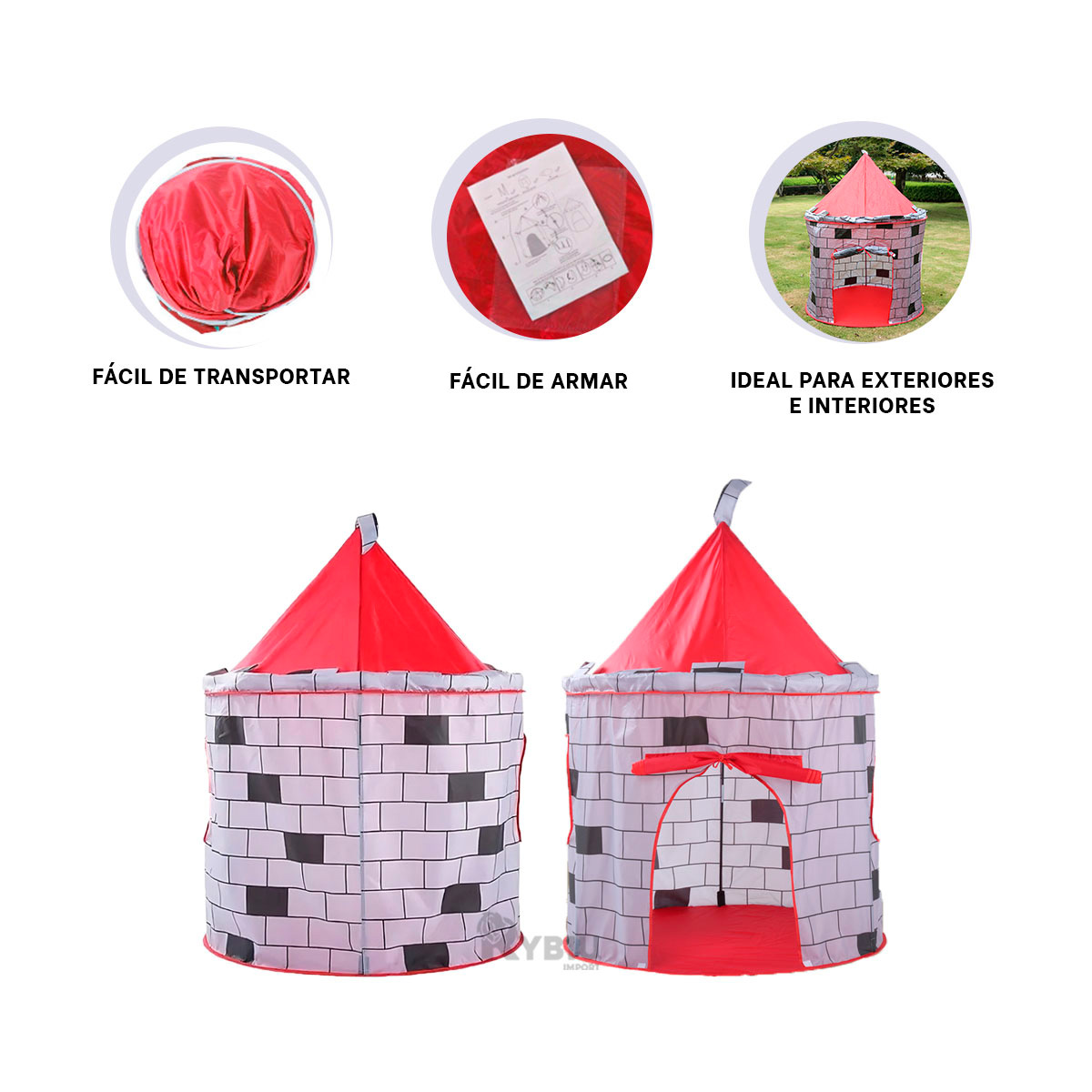 CARPA LAVABLE Y BONITO PARA NIÑO EN ROJO Y+REGALO AGENDITA - 3