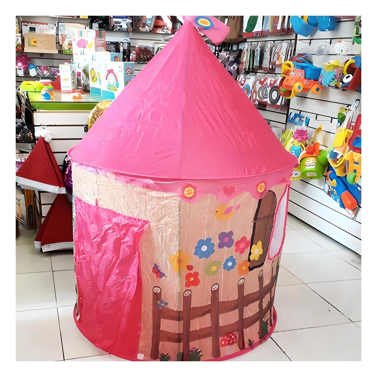 TIENDA COMPACTA DE NIÑO DE CAMPO MG-801 EB ROSADO PARA CAMPING - 1
