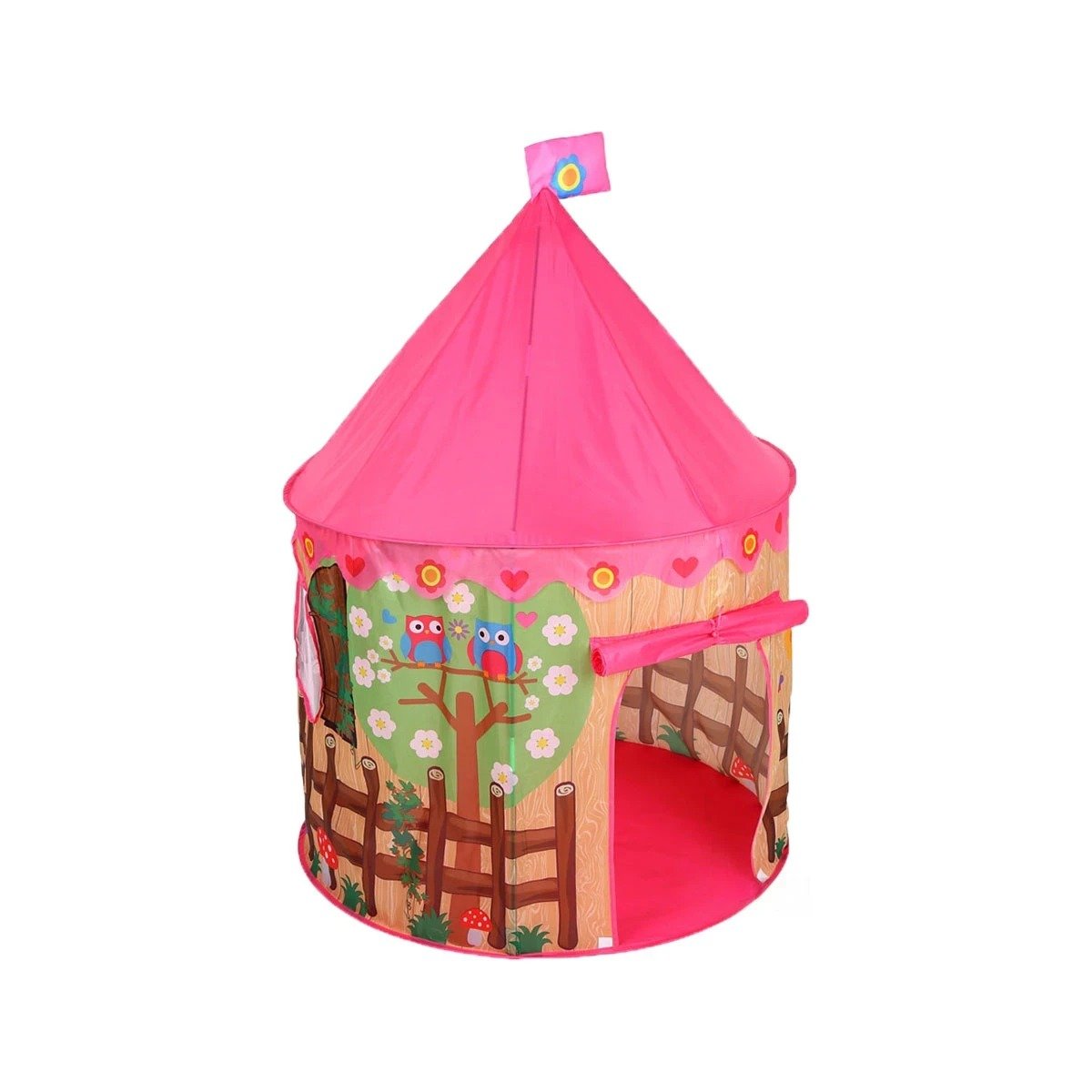 REFUGIO COMPACTO DE NIÑO DE CAMPO MG-801 EB ROSADO PARA JUEGOS Y+PAPEL REGALO - 1