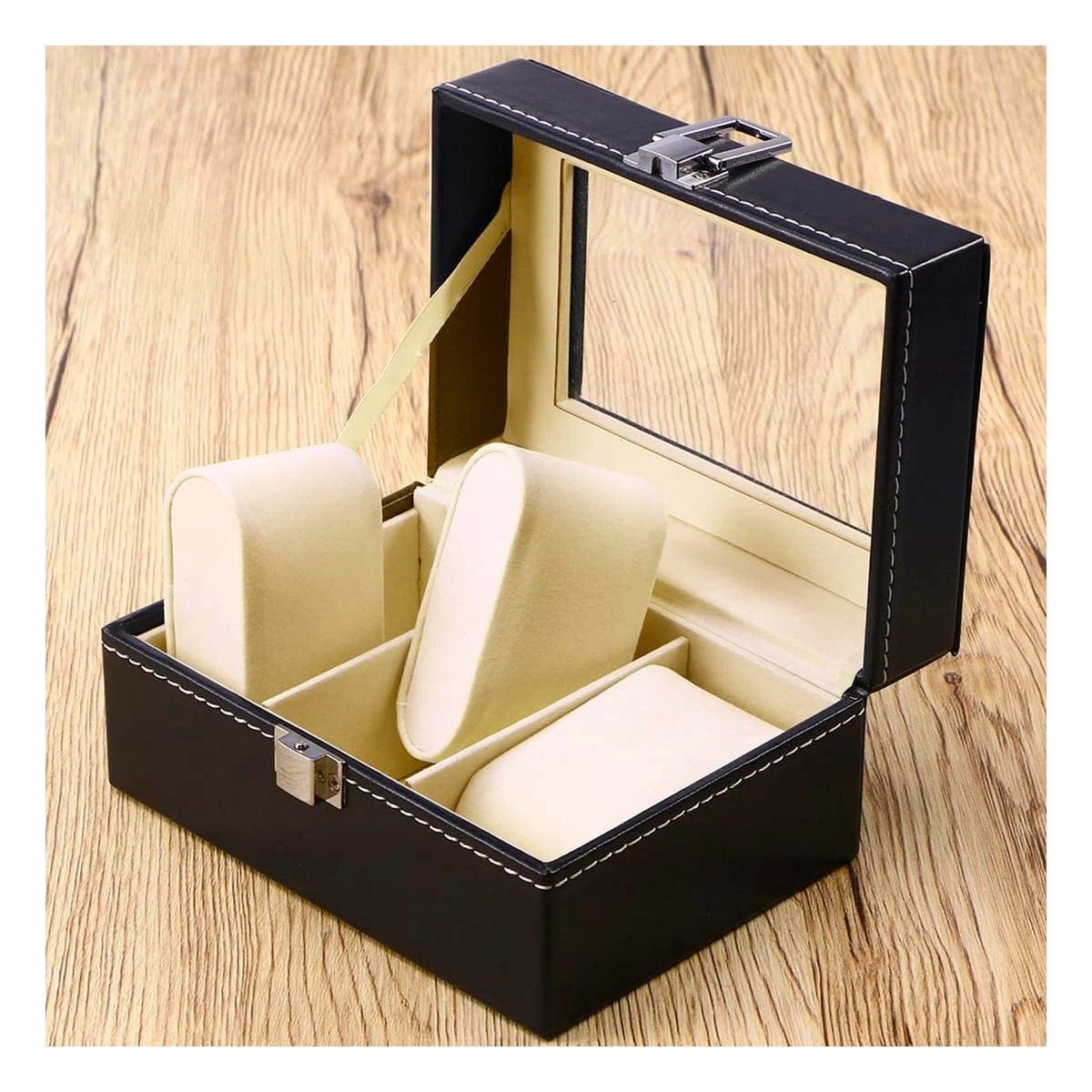 ORGANIZADOR RYBIU BE32334 NEGRO RELOJES CHIC + PAPEL REGALO - 2