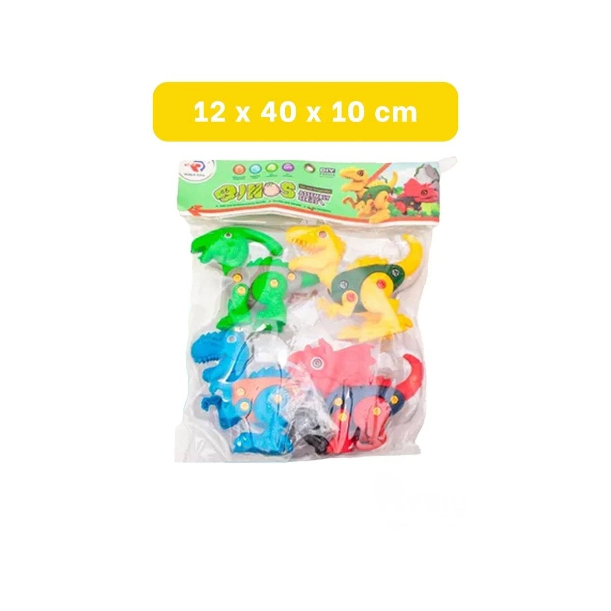 SET RYBIU DINOSAURIOS 4 PIEZAS MULTICOLOR PARA NIÑOS - 4