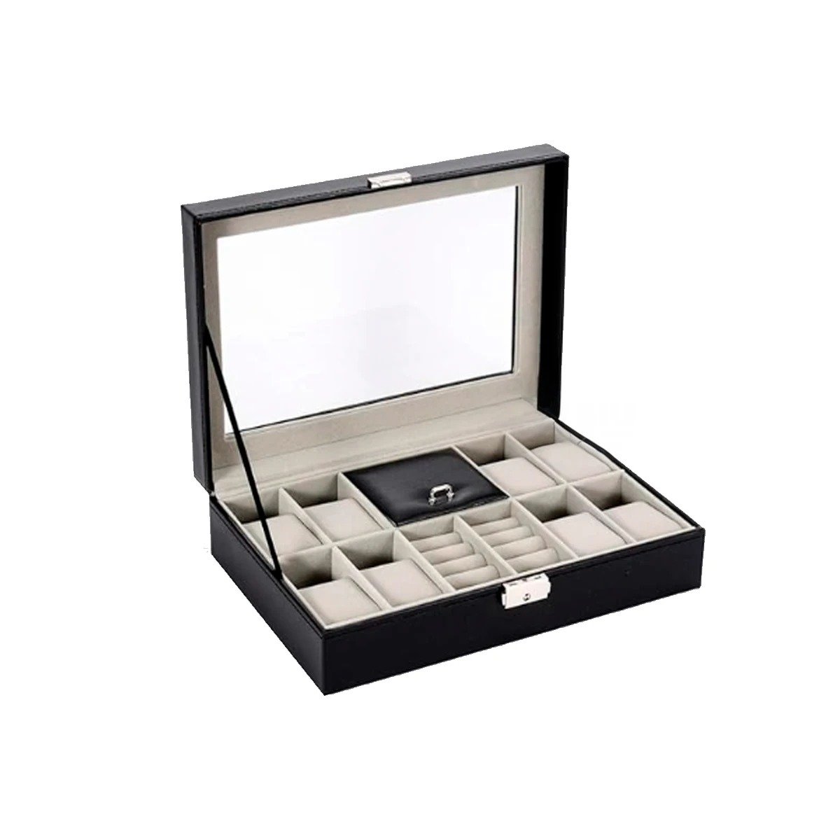 SET ORGANIZADOR RYBIU BE32336 NEGRO ORGANZIADOR CERRADURA METALICA + REGALO STICKERS - 3